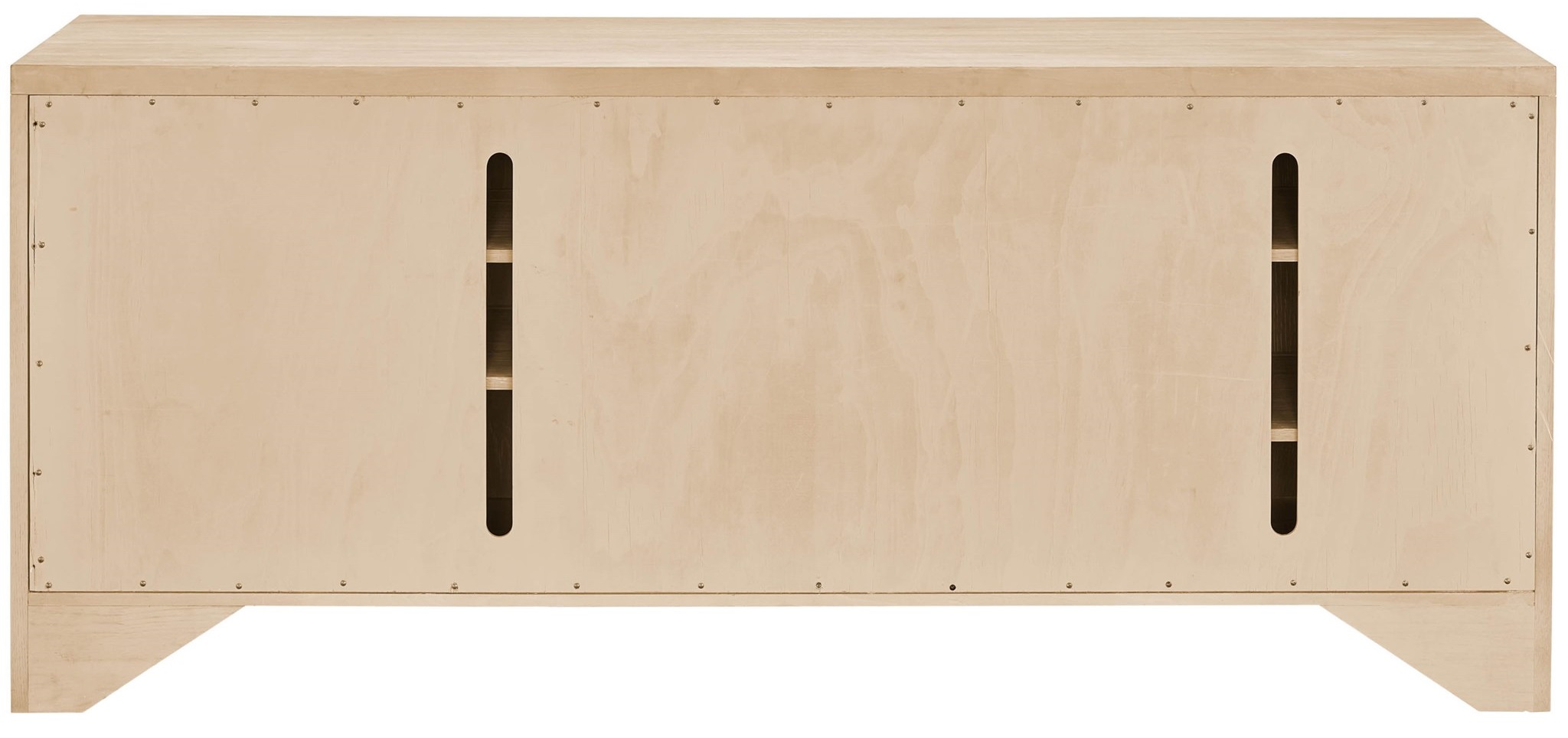 Sadie Wood TV Credenza Stand w/3 Doors