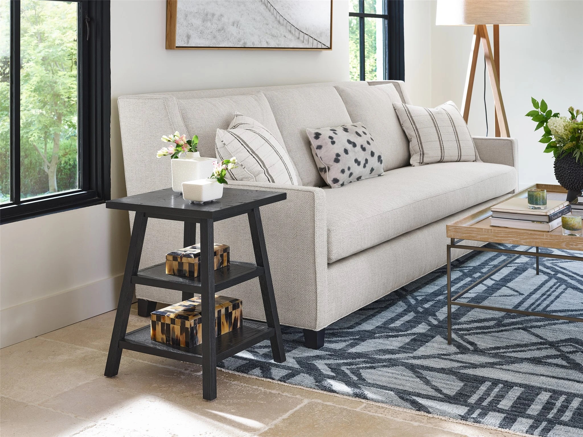 Square Wood End Table