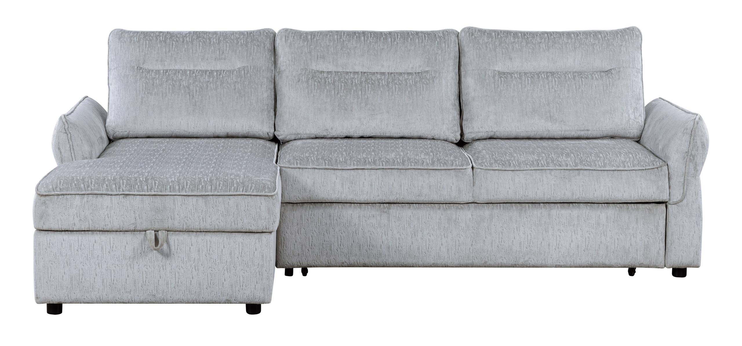 U0301 Fabric Pull Out Sectional Sofa Bed