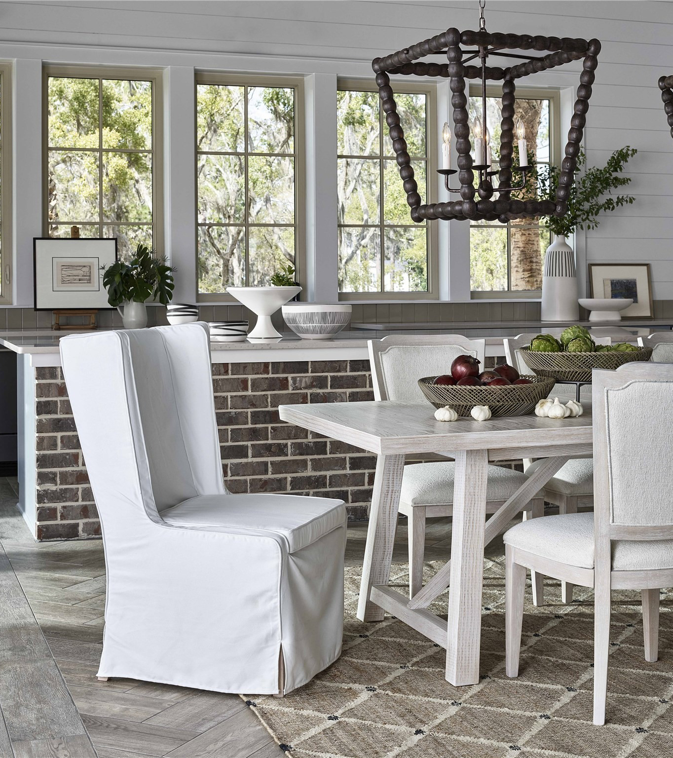 Getaway Fabric Slip Cover Chair