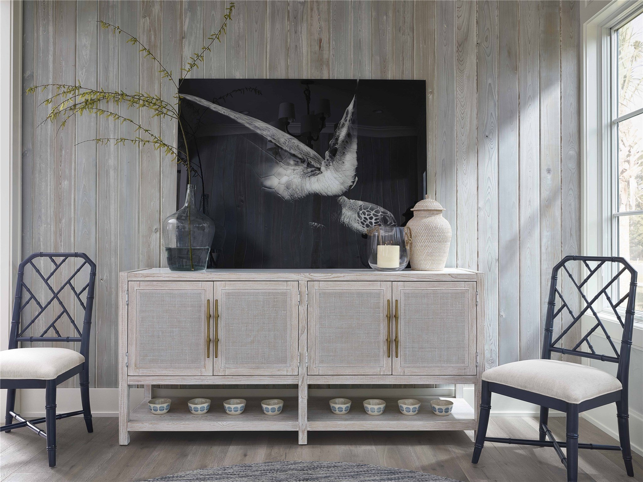 Getaway Wood Buffet w/4 Doors & 2 Drawers