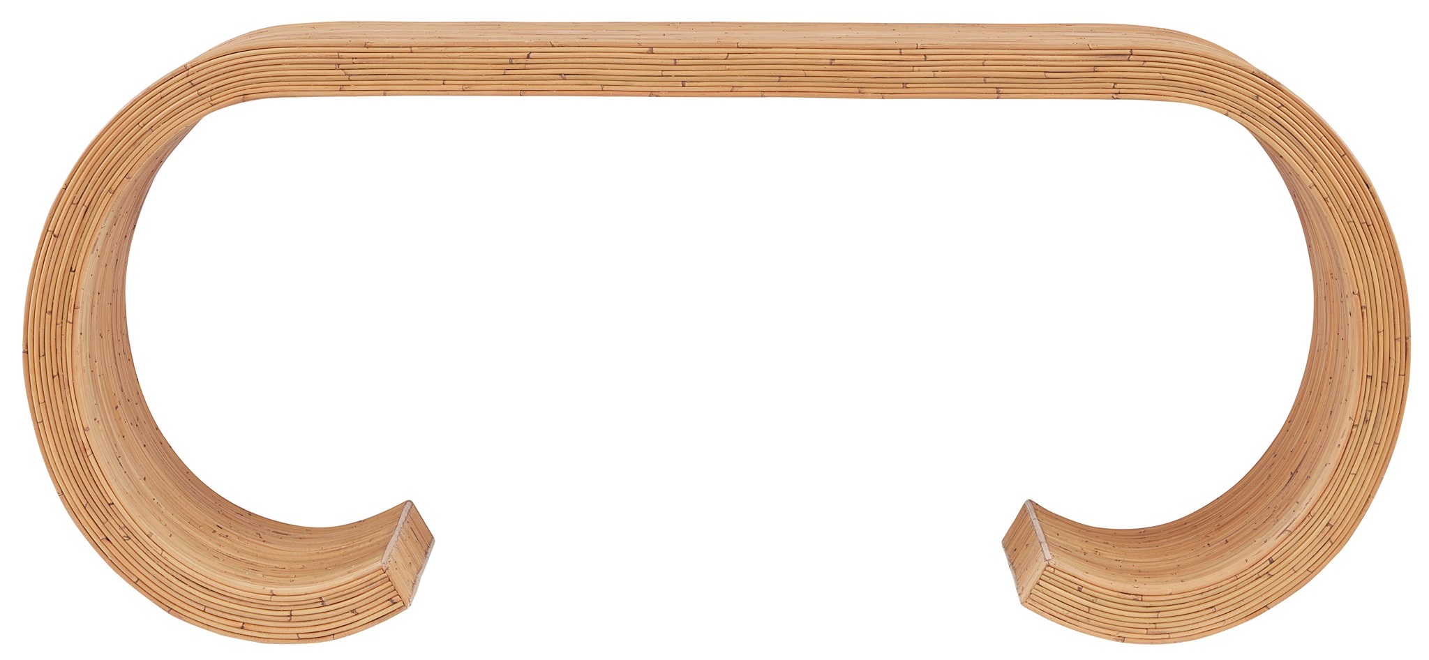 St. Lucia Rattan Console Table