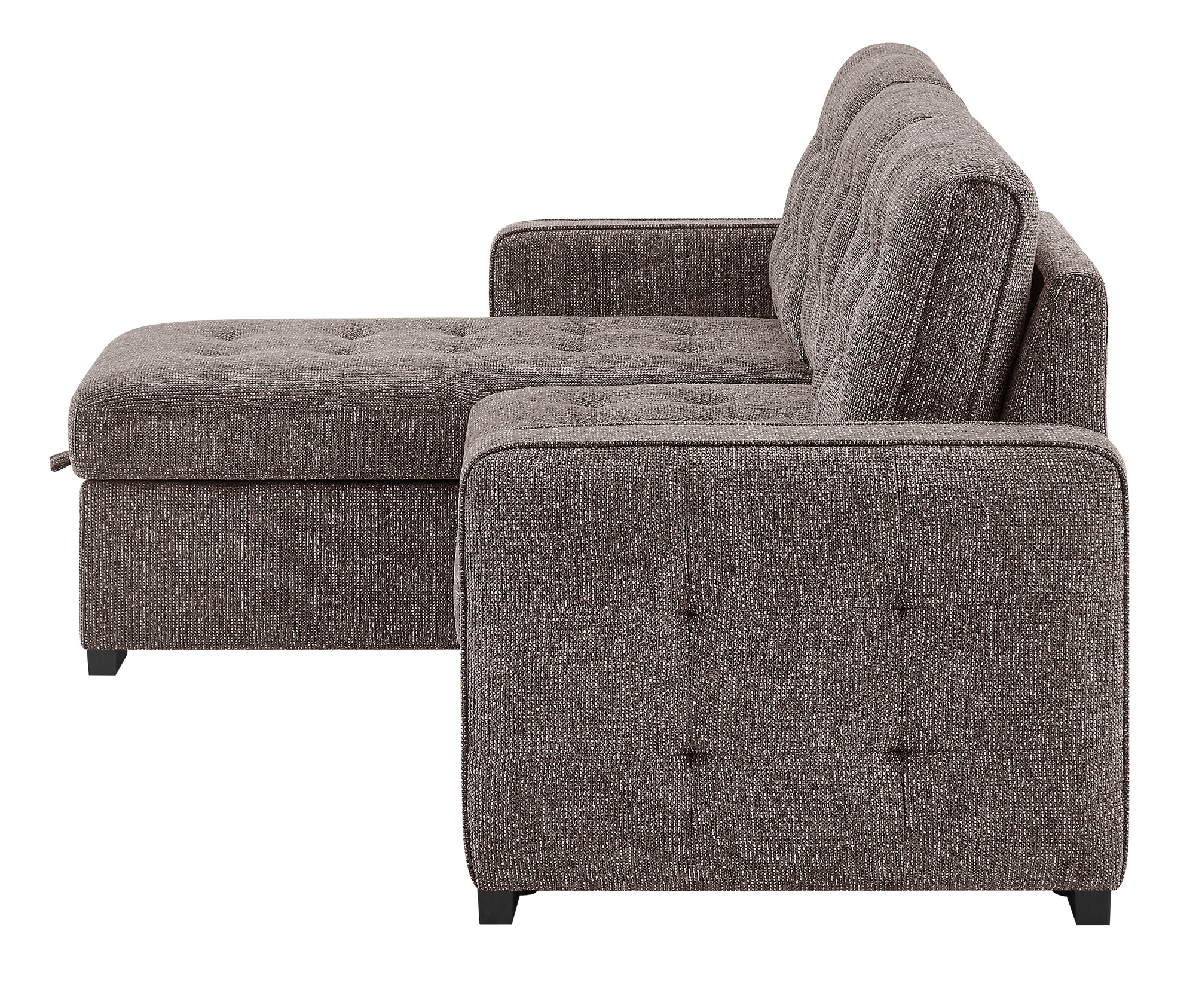 U0707 Fabric Reversible Sectional Sofa Bed