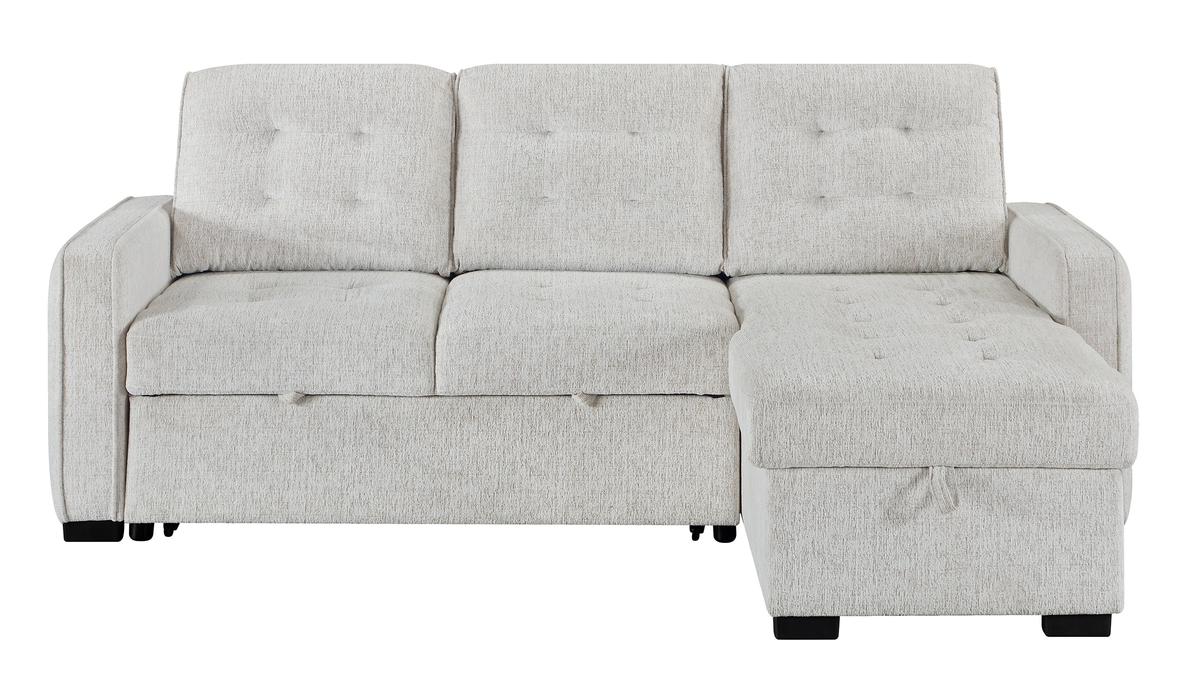 U0707 Fabric Reversible Sectional Sofa Bed