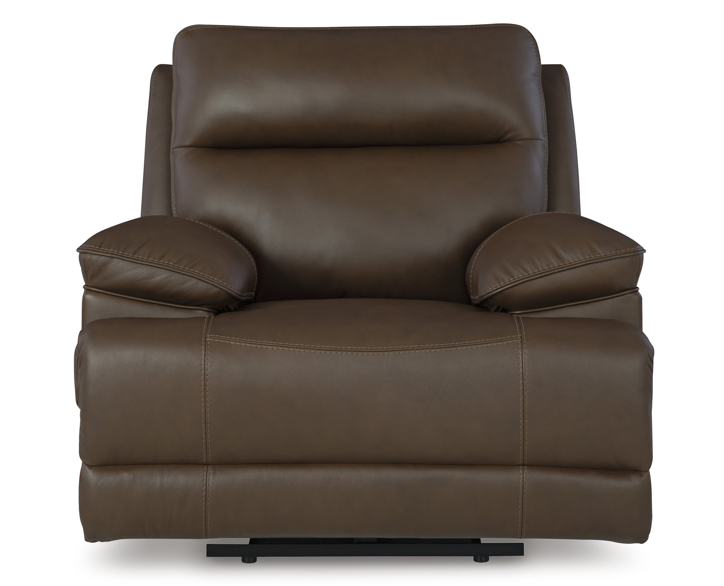 VonRyan Leather/PVC Power Recliner w/Adjustable Headrest