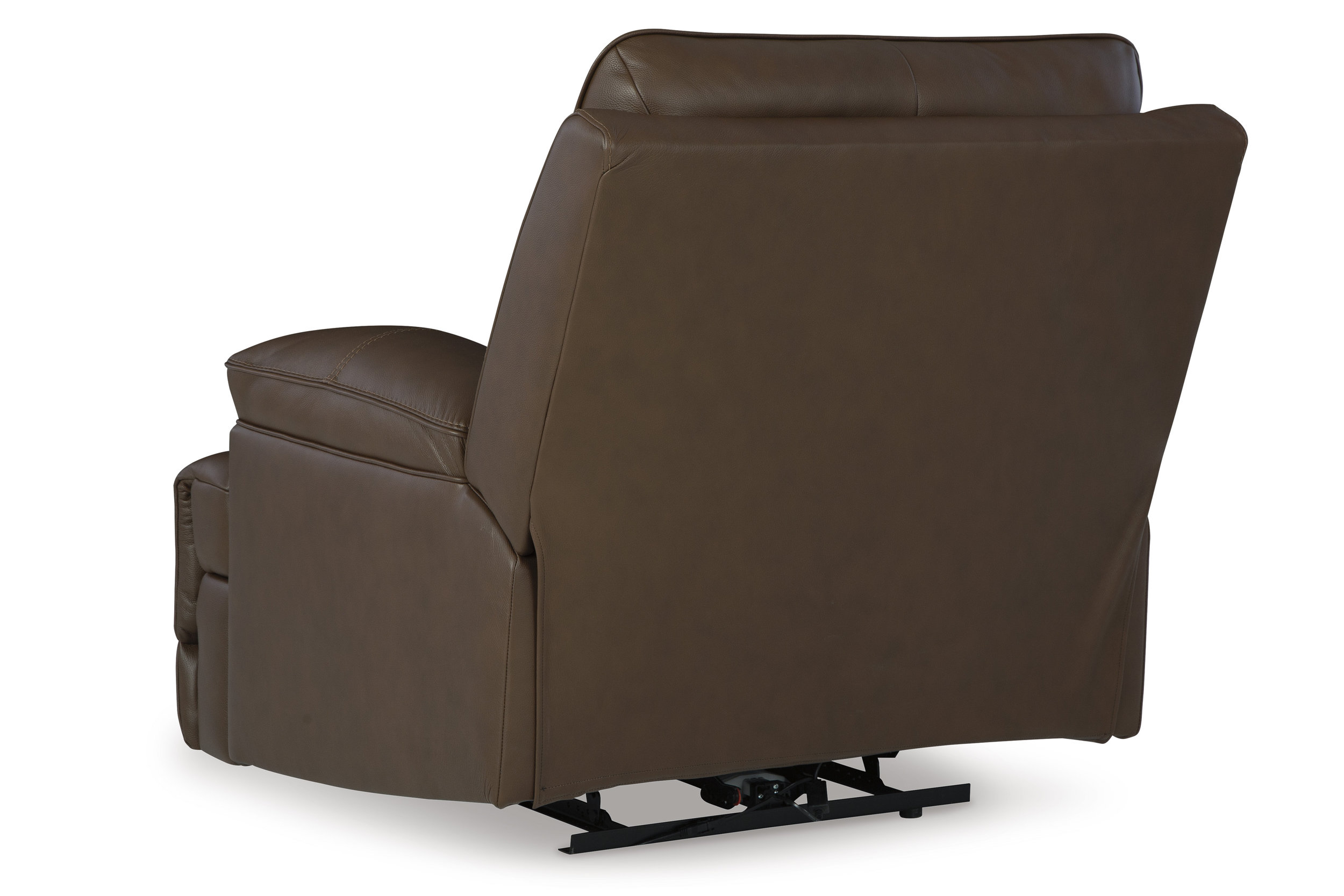 VonRyan Leather/PVC Power Recliner w/Adjustable Headrest
