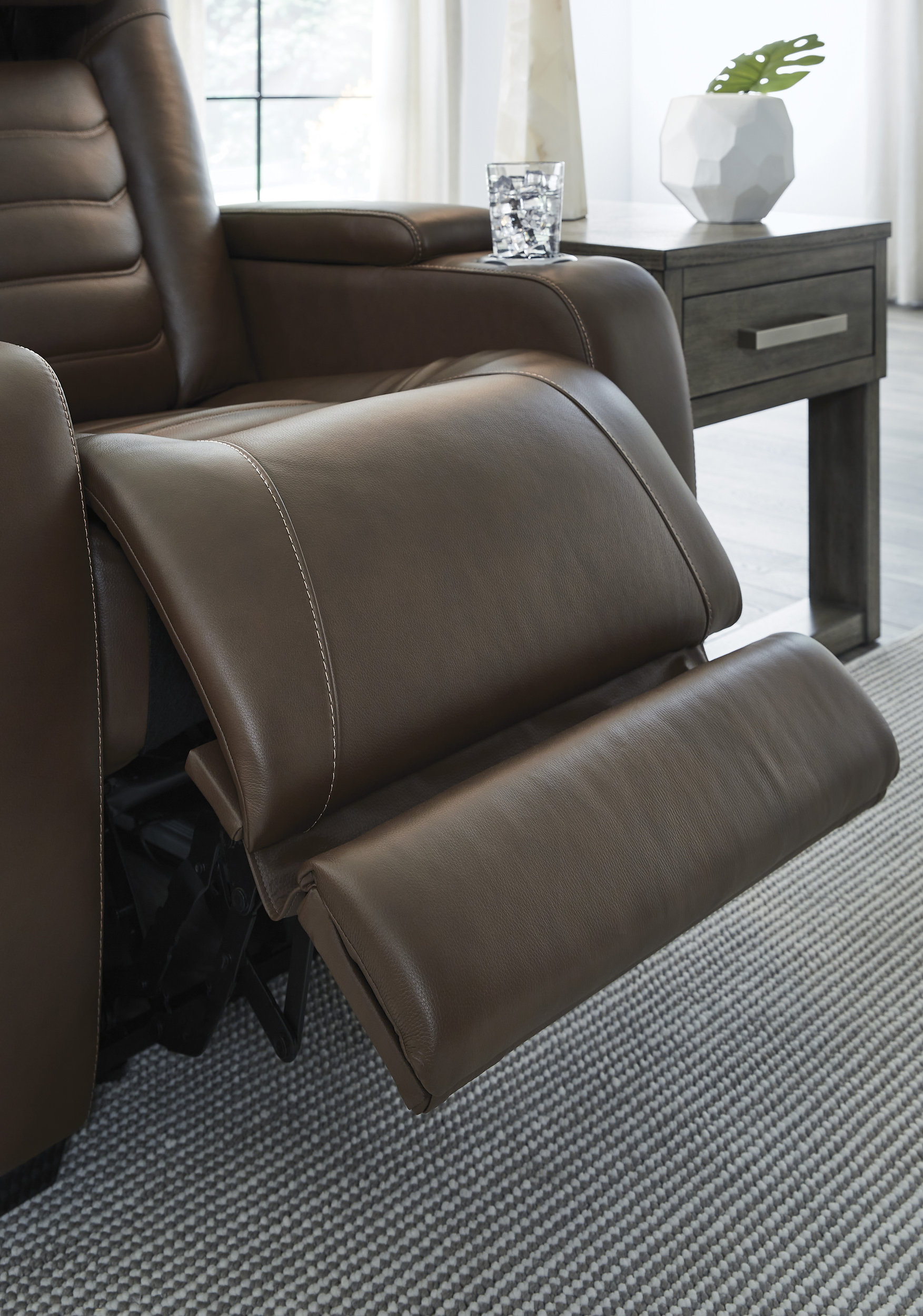 High Impact Leather/PVC Power Reclining Living Room Set