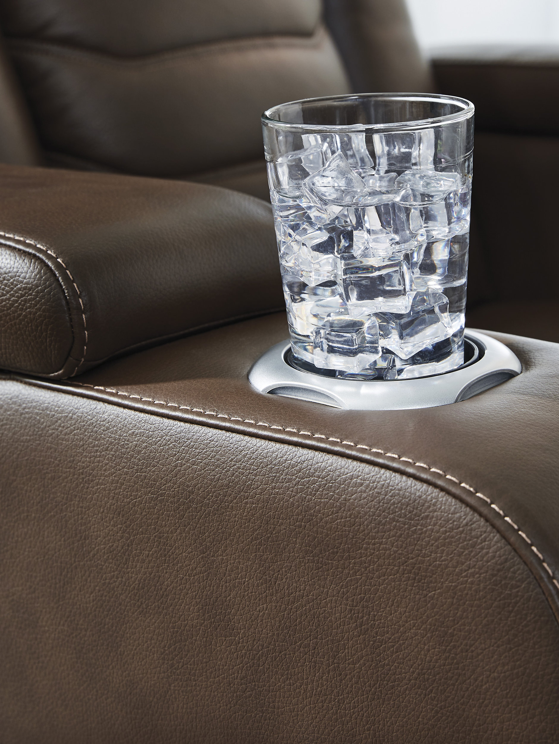 High Impact Leather/PVC Power Reclining Living Room Set