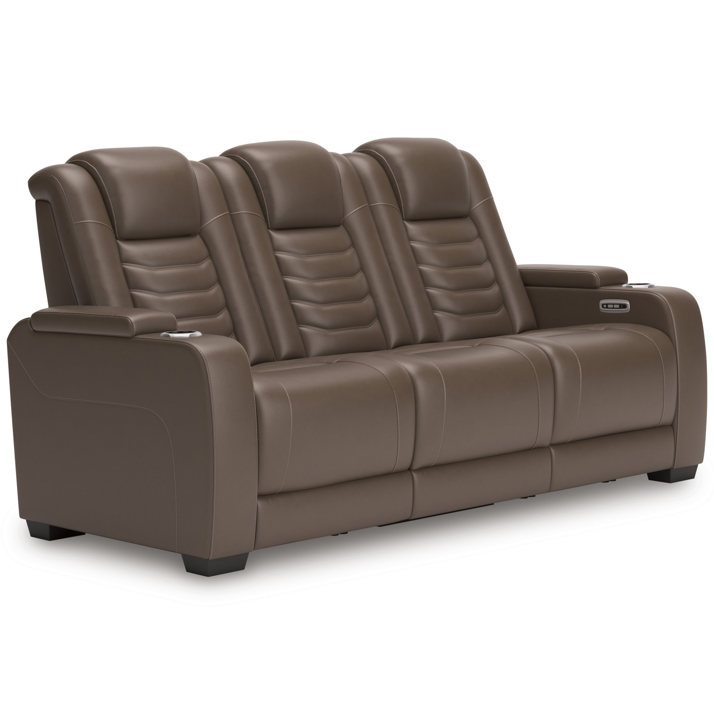 High Impact Leather/PVC Power Reclining Living Room Set