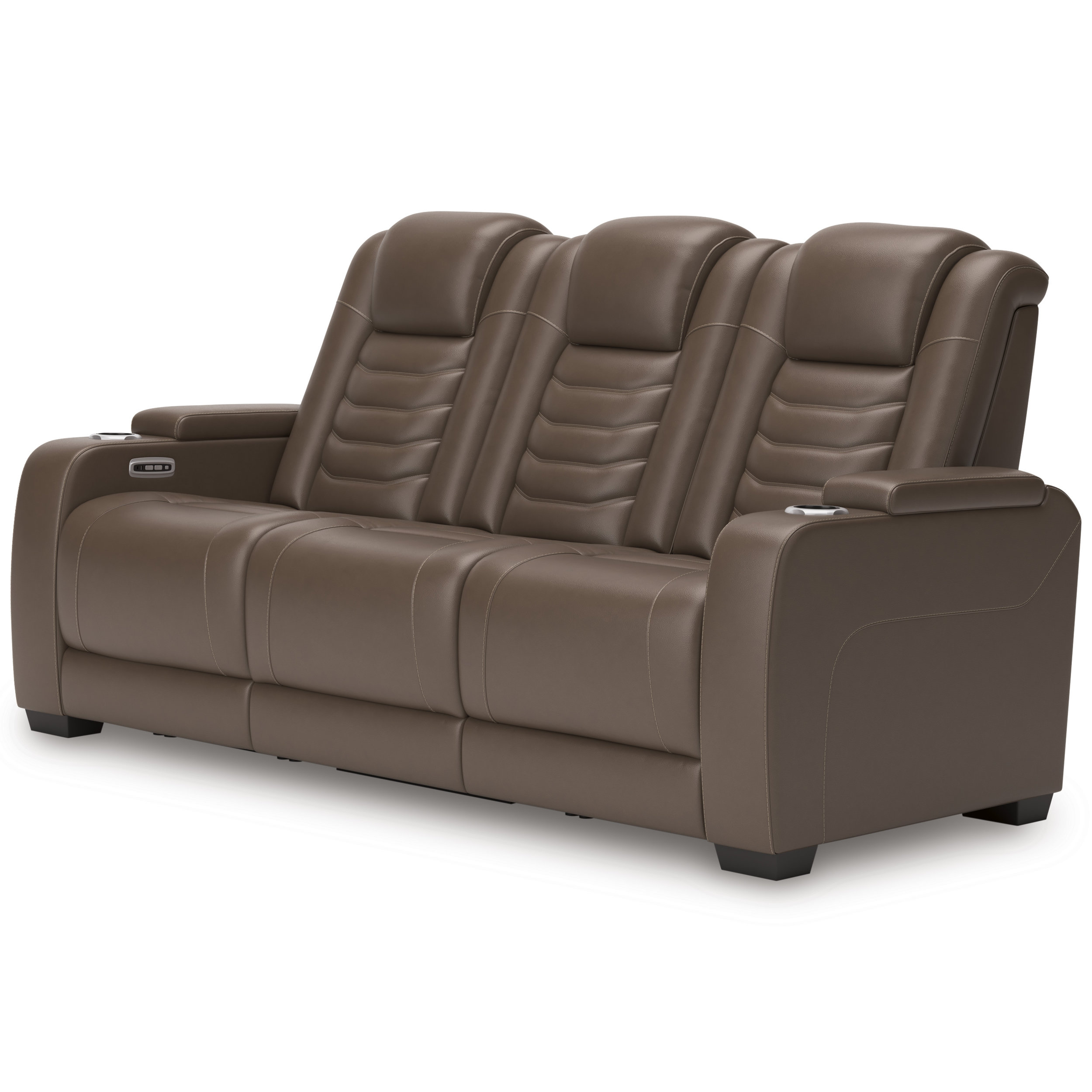 High Impact Leather/PVC Power Reclining Living Room Set