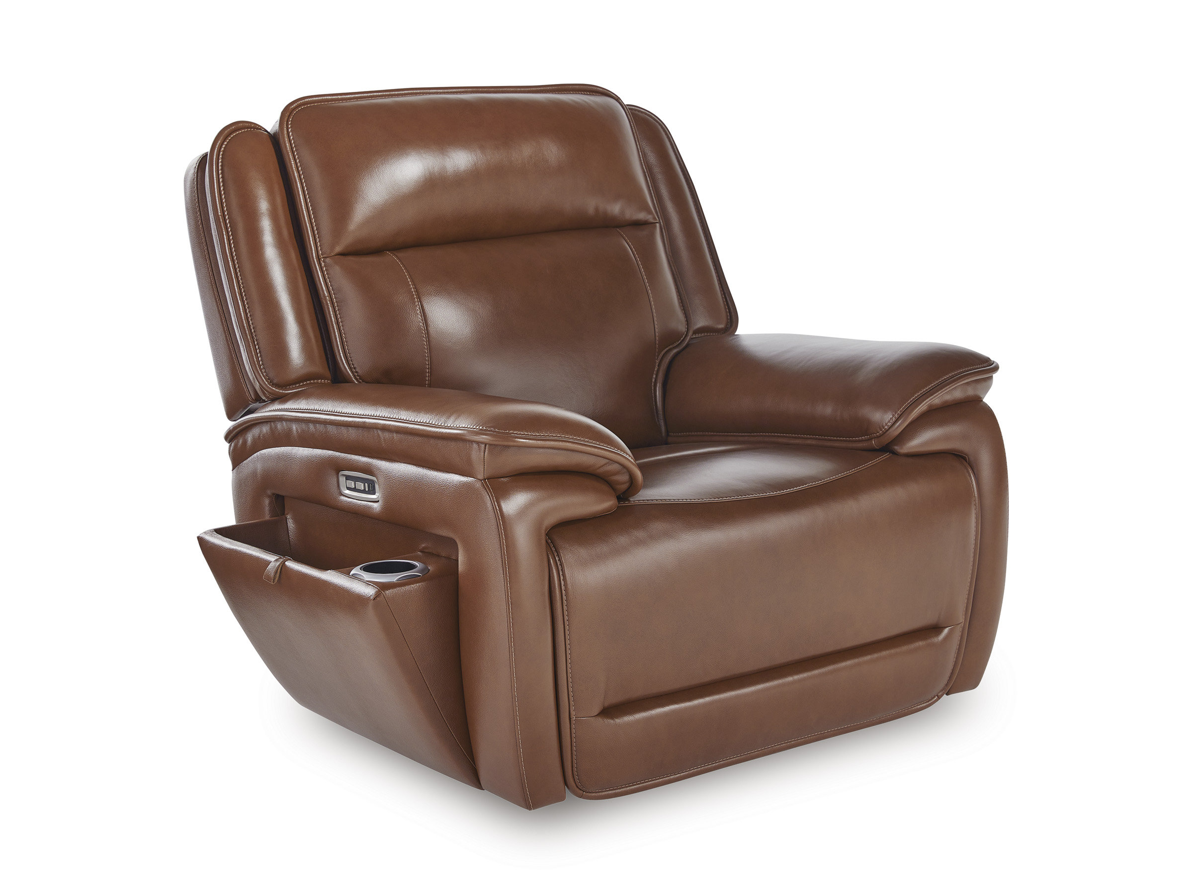 Healy Pier Leather/PVC Power Reclining Living Room Set
