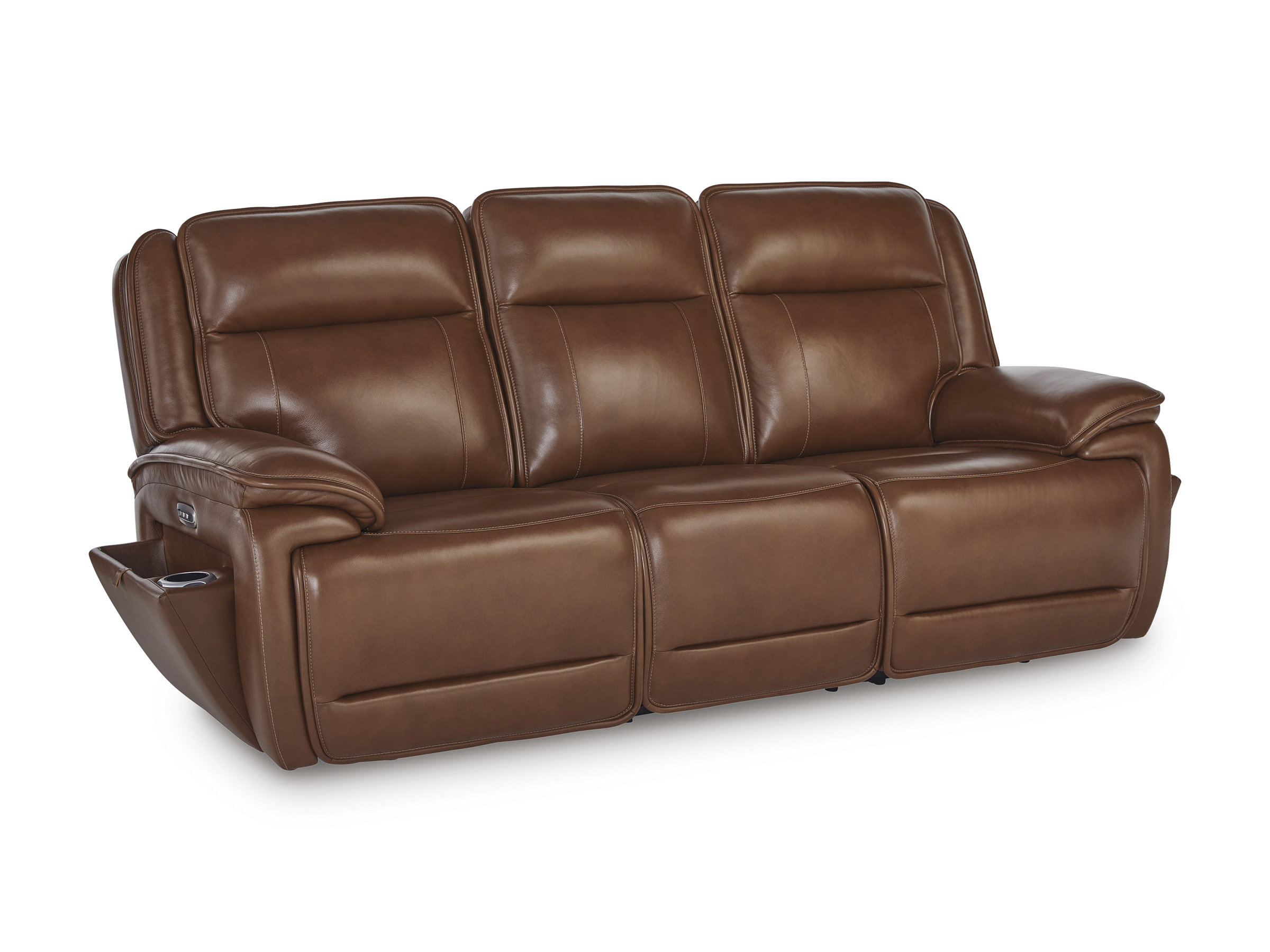 Healy Pier Leather/PVC Power Reclining Living Room Set