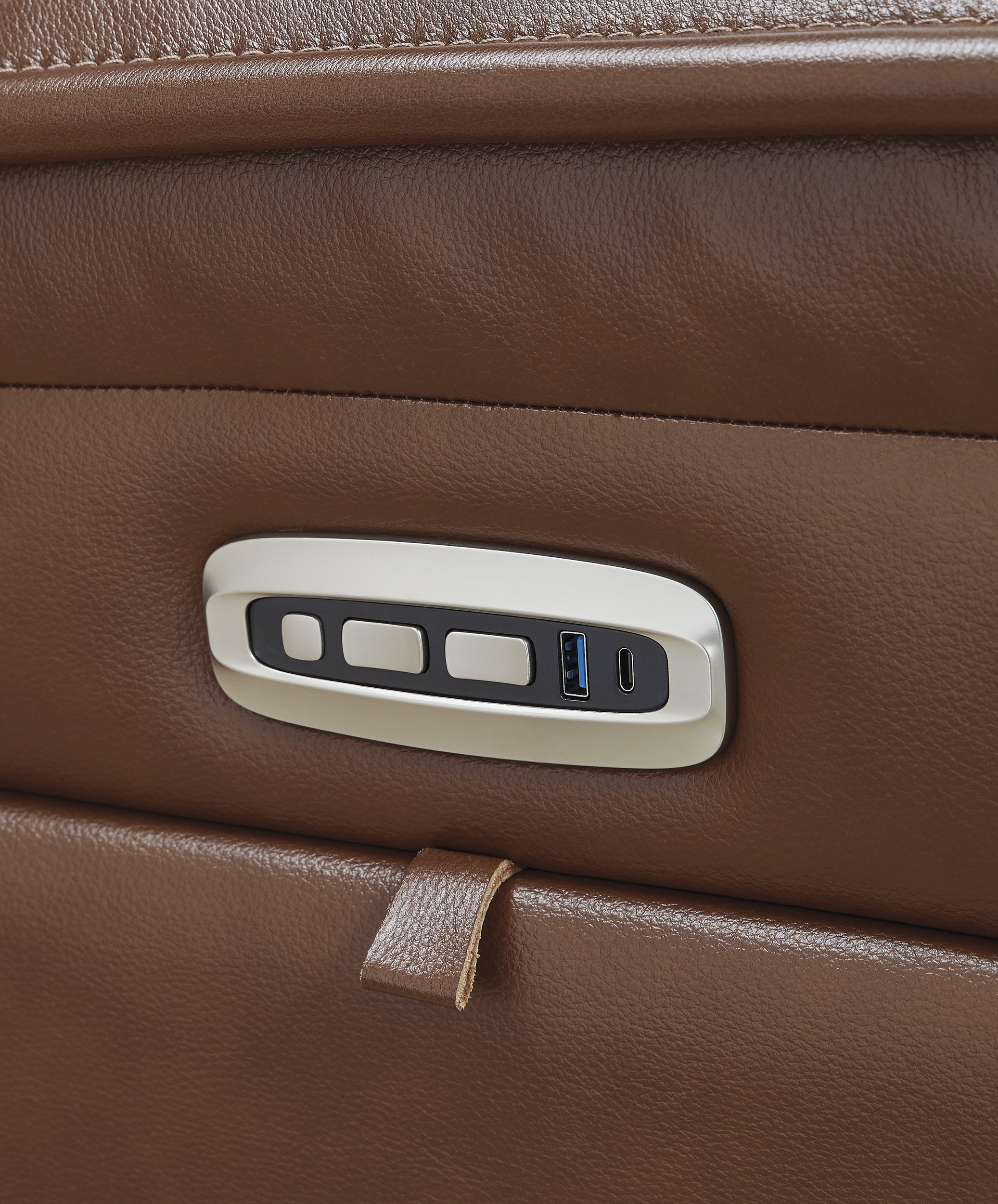 Healy Pier Chocolate Power Recliner