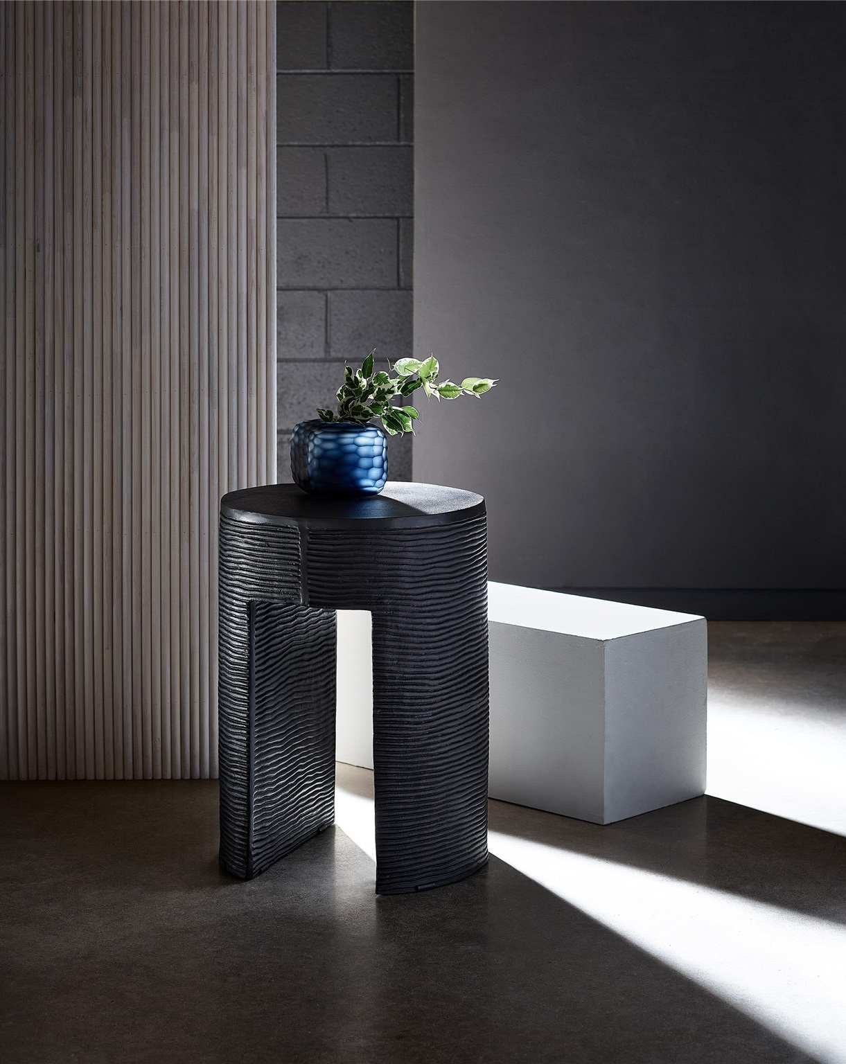 Carr Aluminum Round Side Table