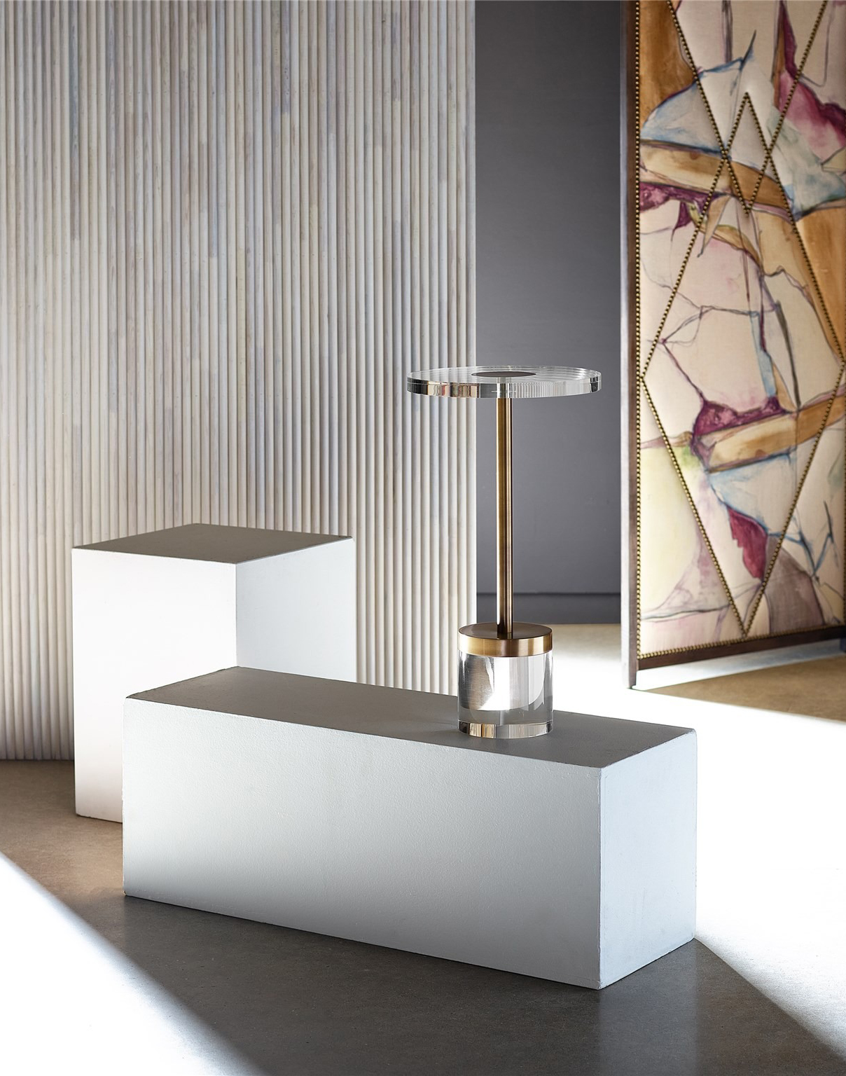 Deco Martini Acrylic/Metal Table
