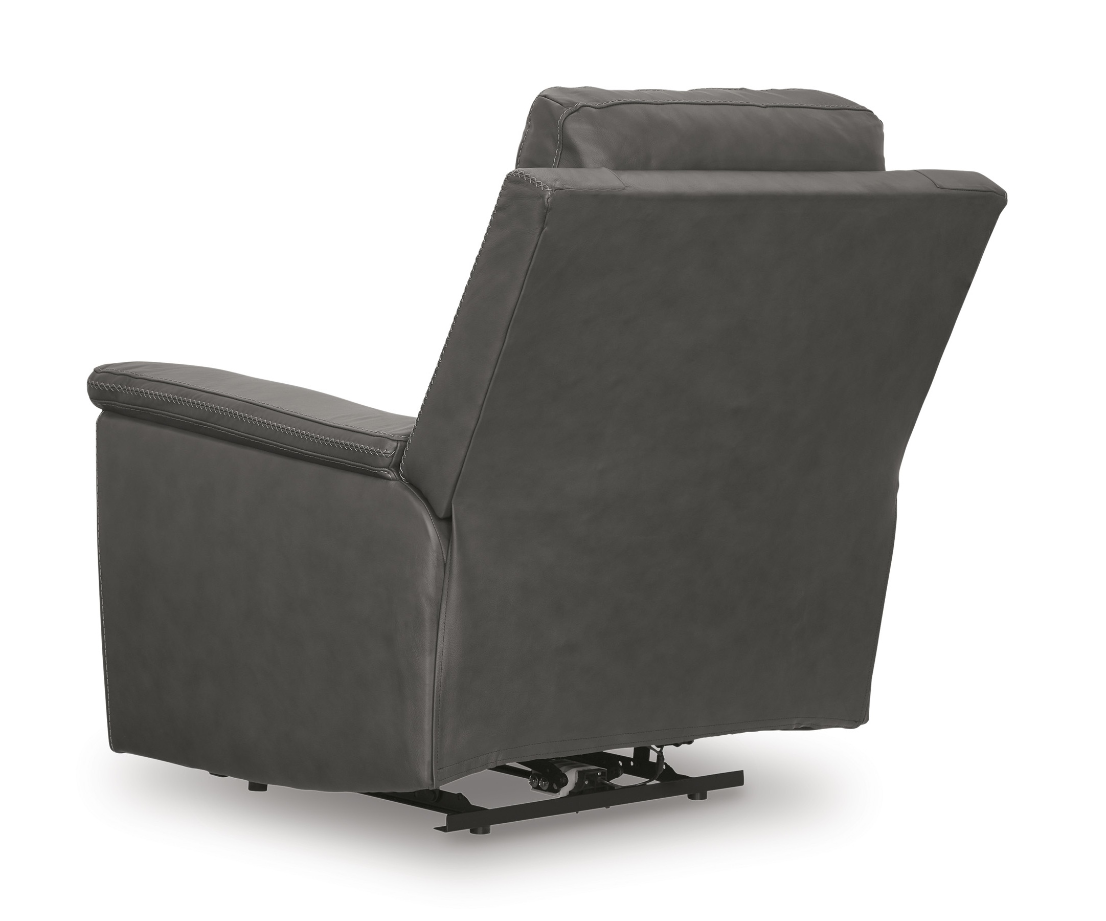 Bleckley Leather/PVC Power Recliner w/Adjustable Headrest