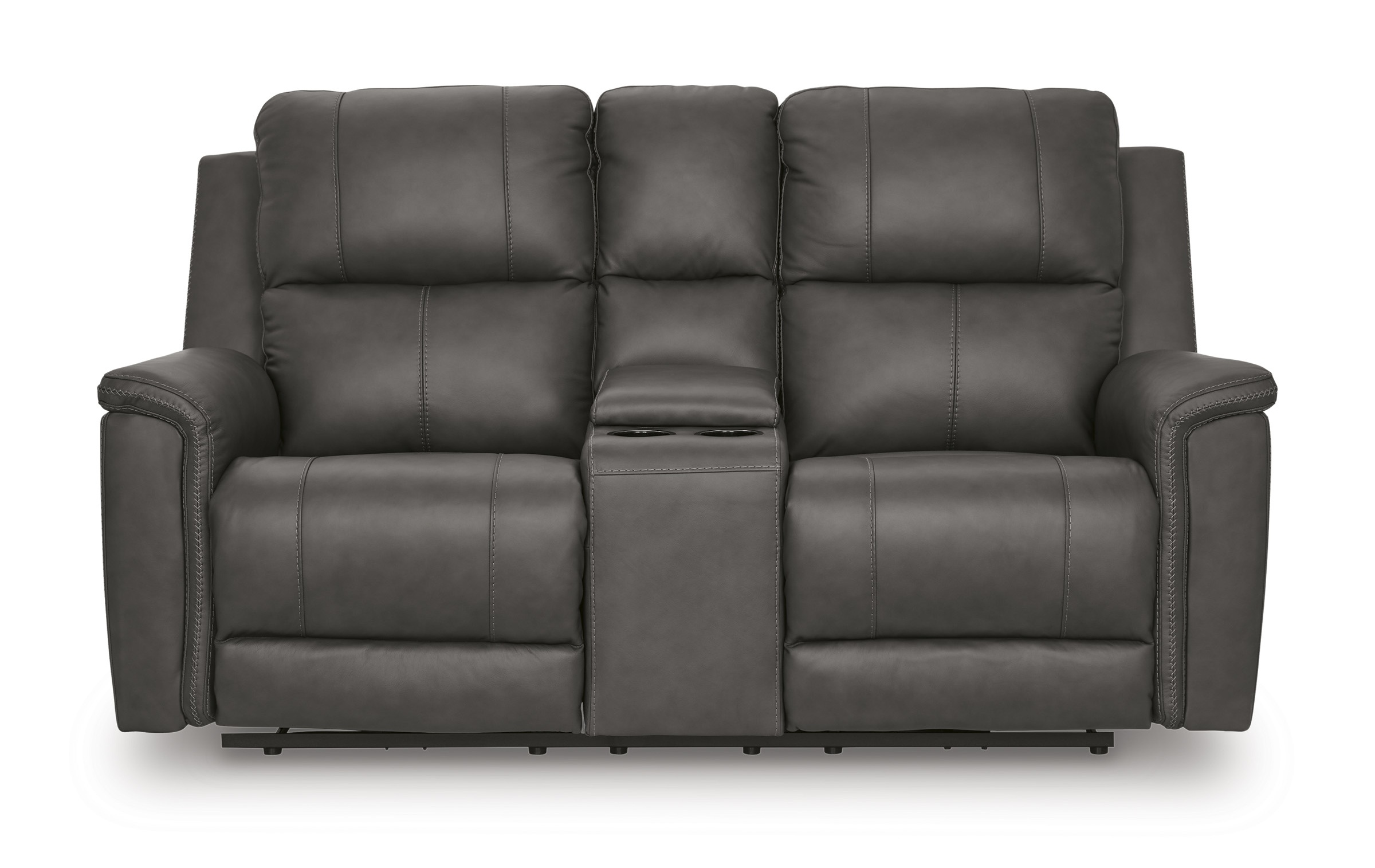 Bleckley Leather/PVC Power Reclining Living Set