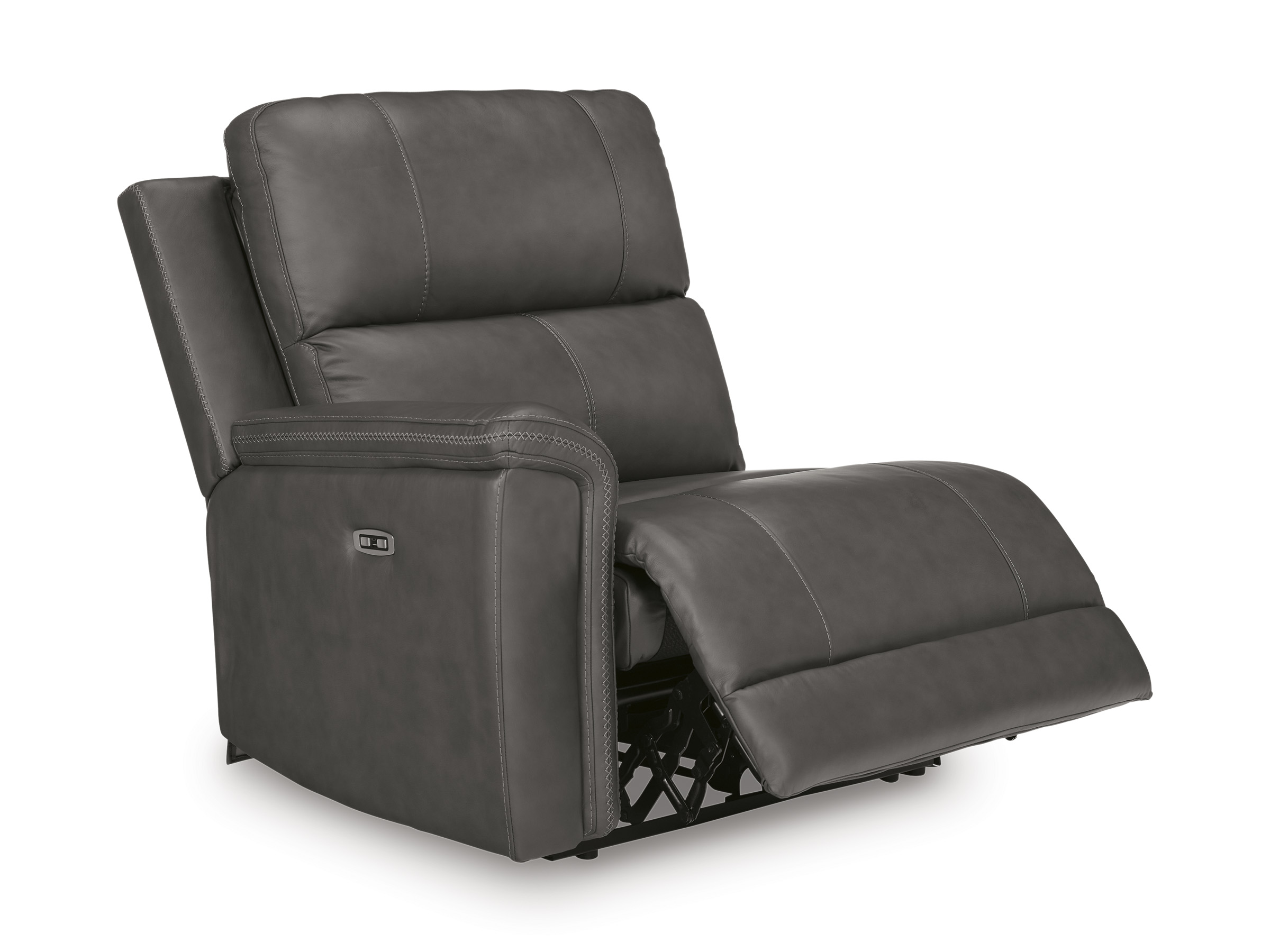 Bleckley 5-Piece Leather/PVC Power Reclining L-Shaped Sectiona Sofa