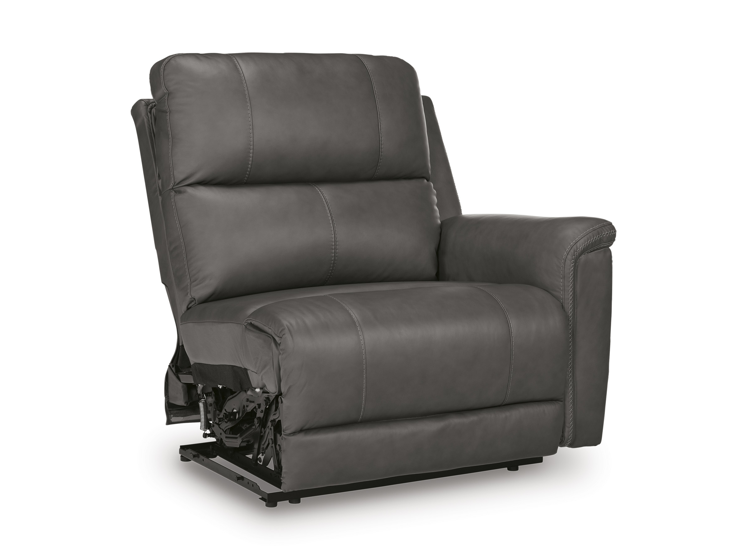 Bleckley 5-Piece Leather/PVC Power Reclining L-Shaped Sectiona Sofa