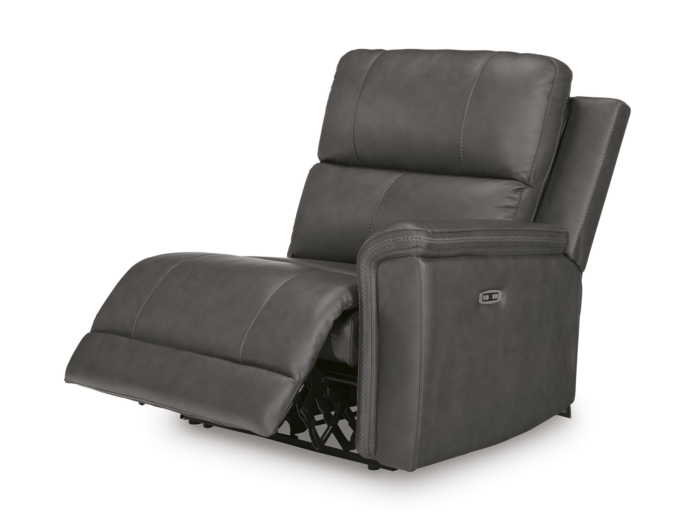 Bleckley 5-Piece Leather/PVC Power Reclining L-Shaped Sectiona Sofa