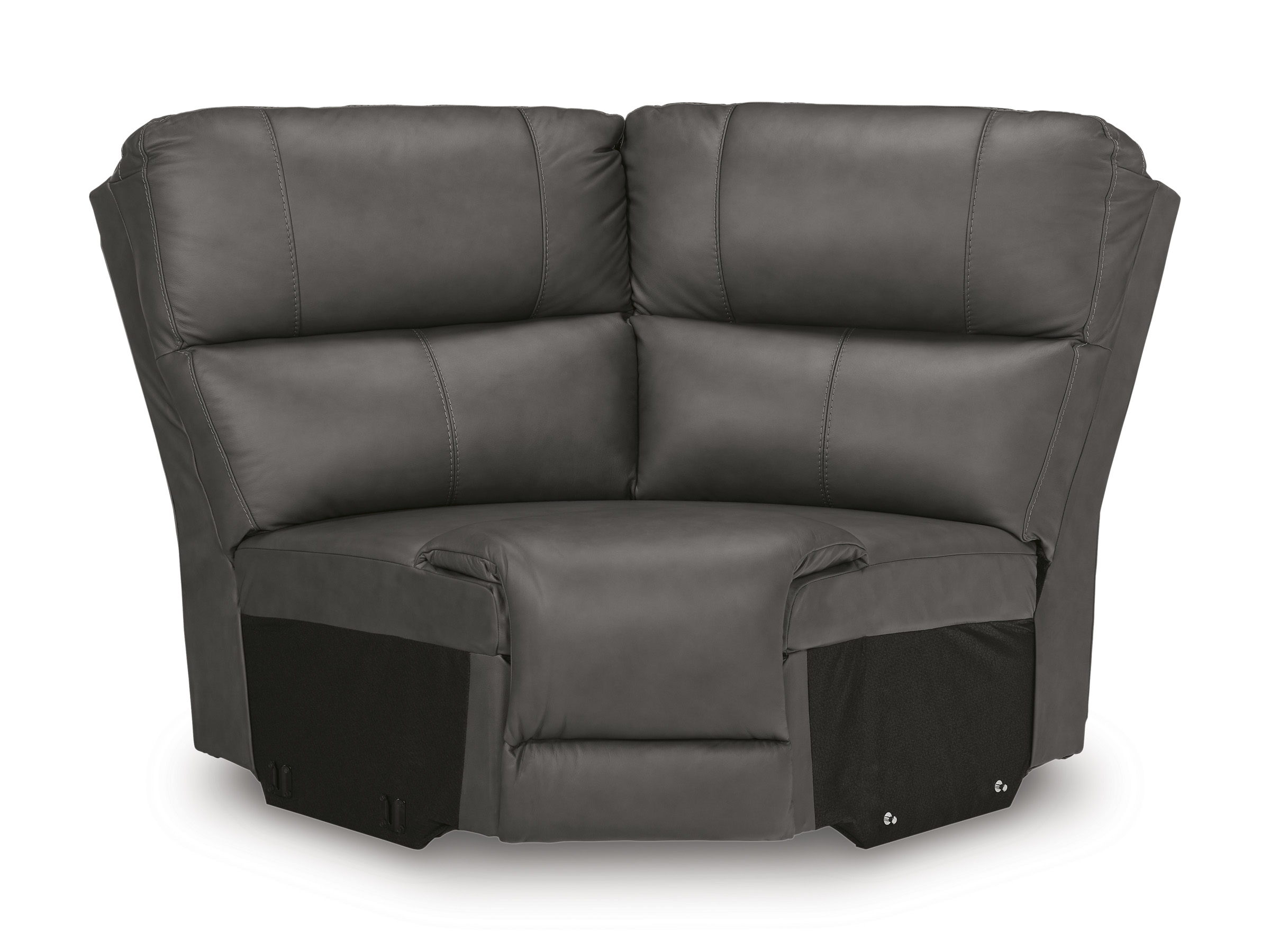 Bleckley 5-Piece Leather/PVC Power Reclining L-Shaped Sectiona Sofa
