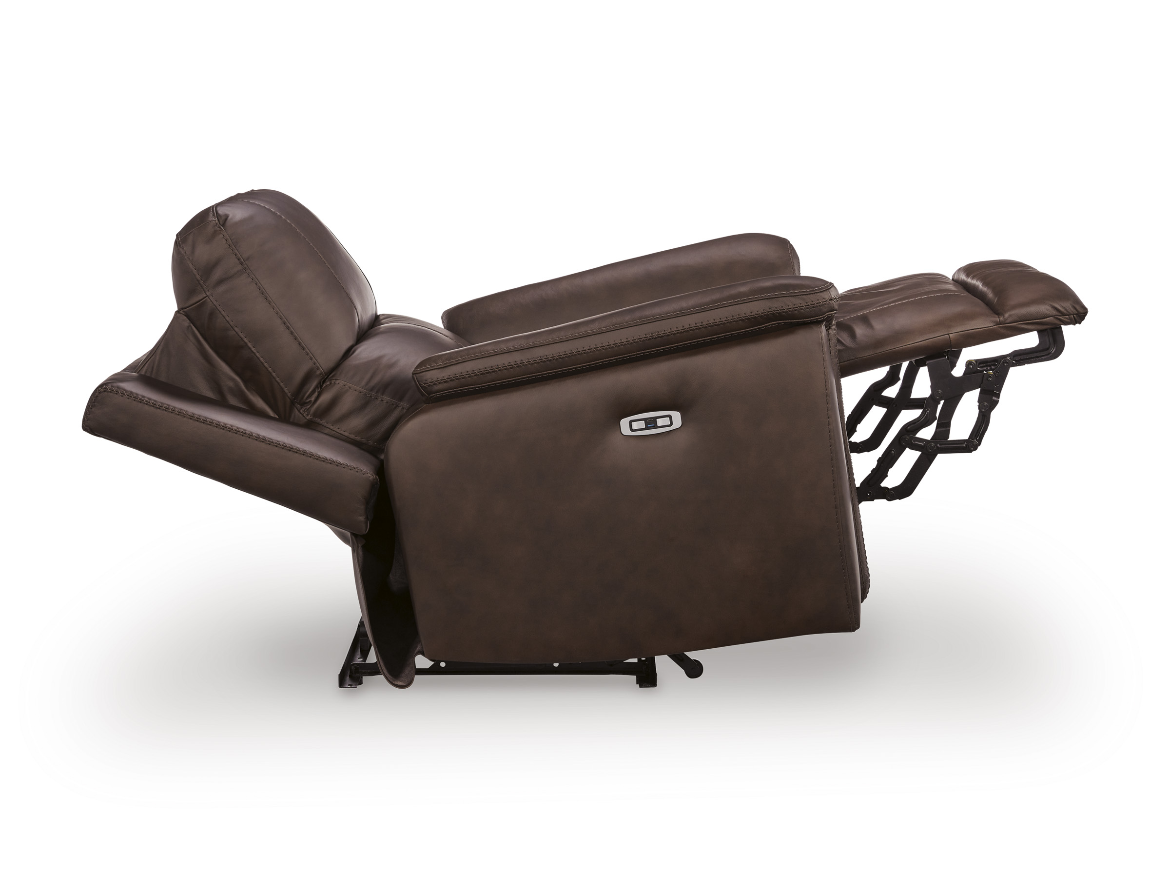 Bleckley Leather/PVC Power Reclining Living Set