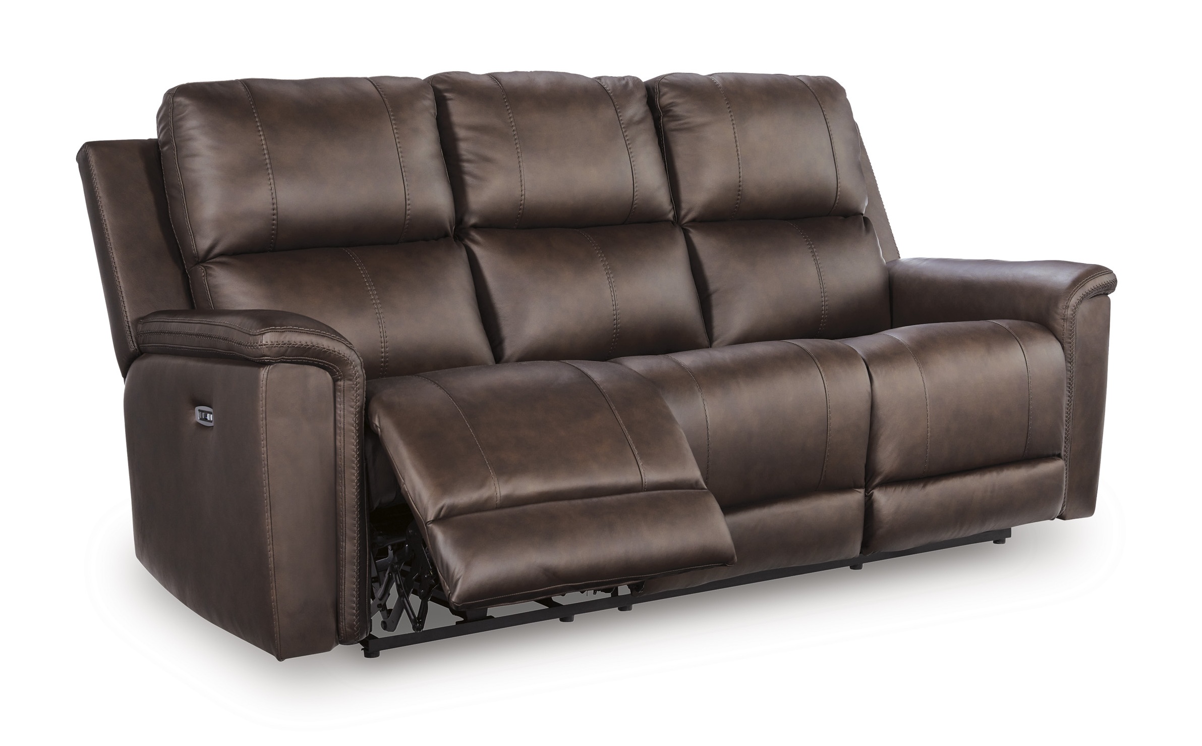 Bleckley Leather/PVC Power Reclining Living Set