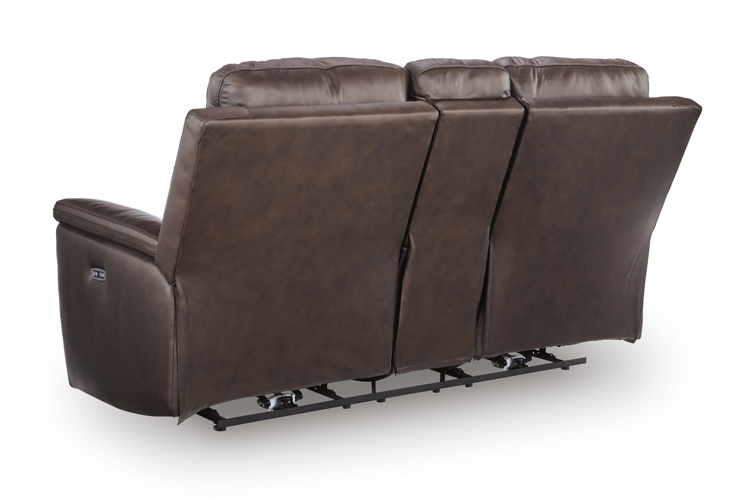 Bleckley Leather/PVC Power Reclining Living Set
