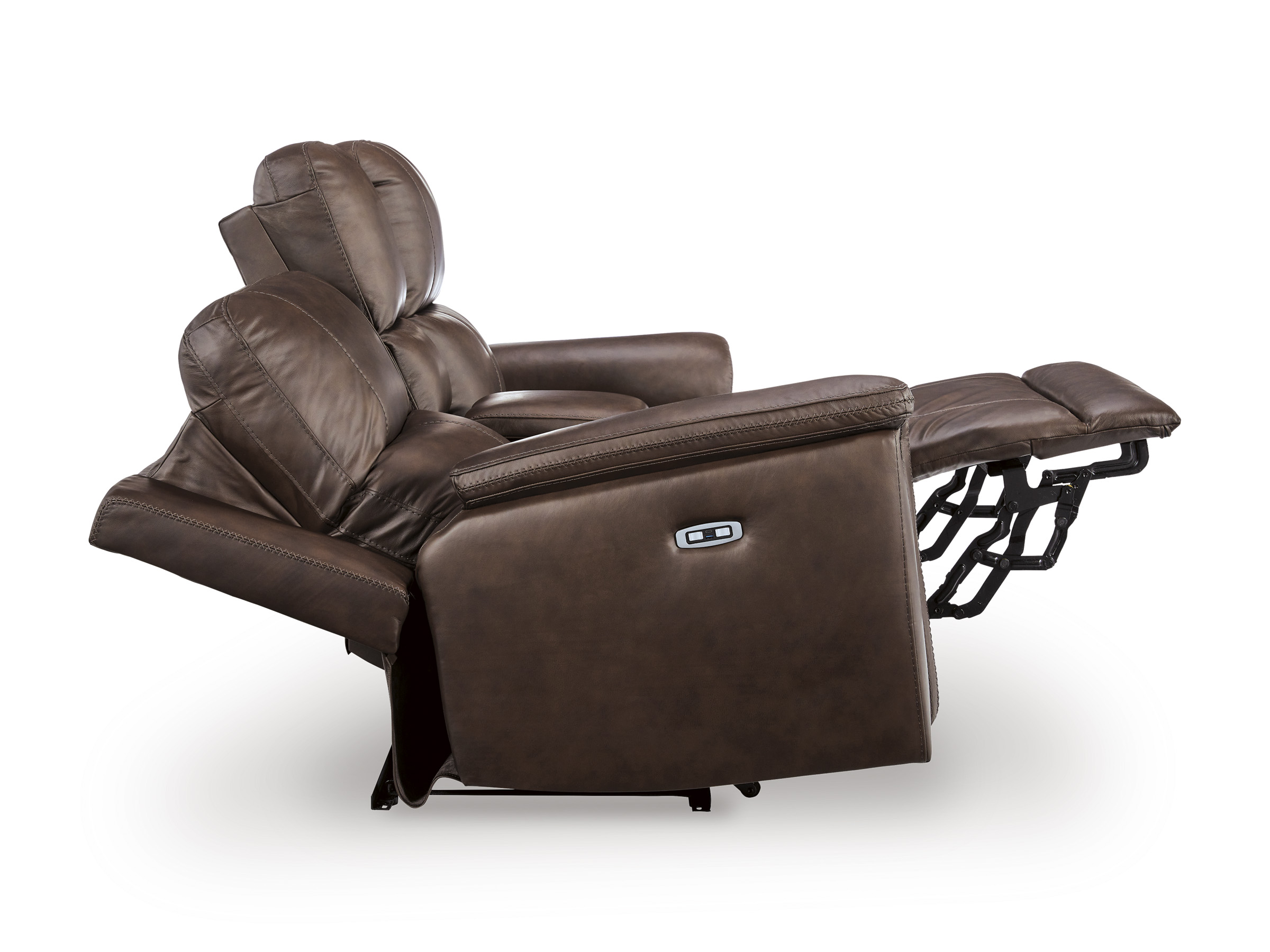 Bleckley Leather/PVC Power Reclining Living Set