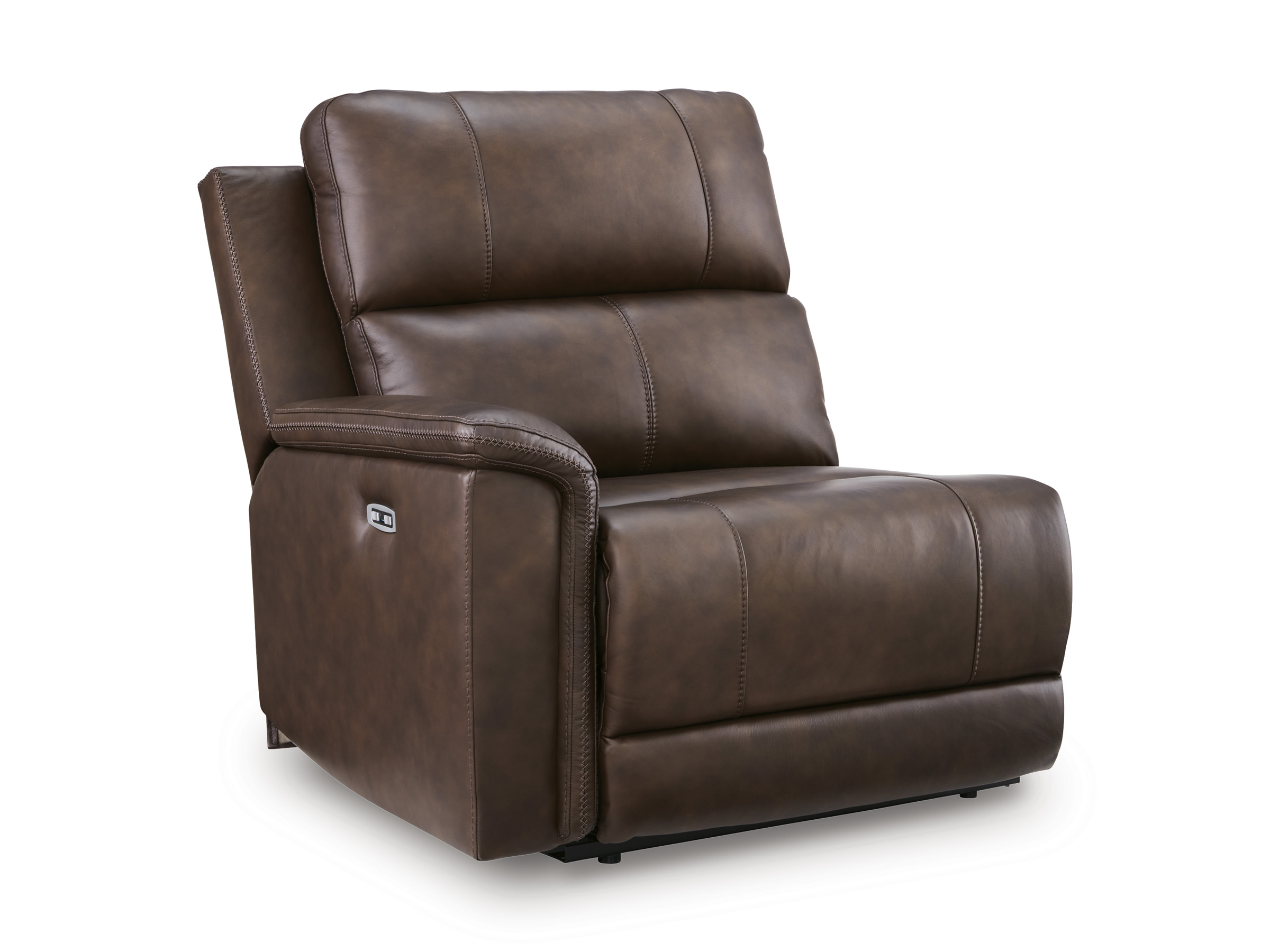 Bleckley 5-Piece Leather/PVC Power Reclining L-Shaped Sectiona Sofa