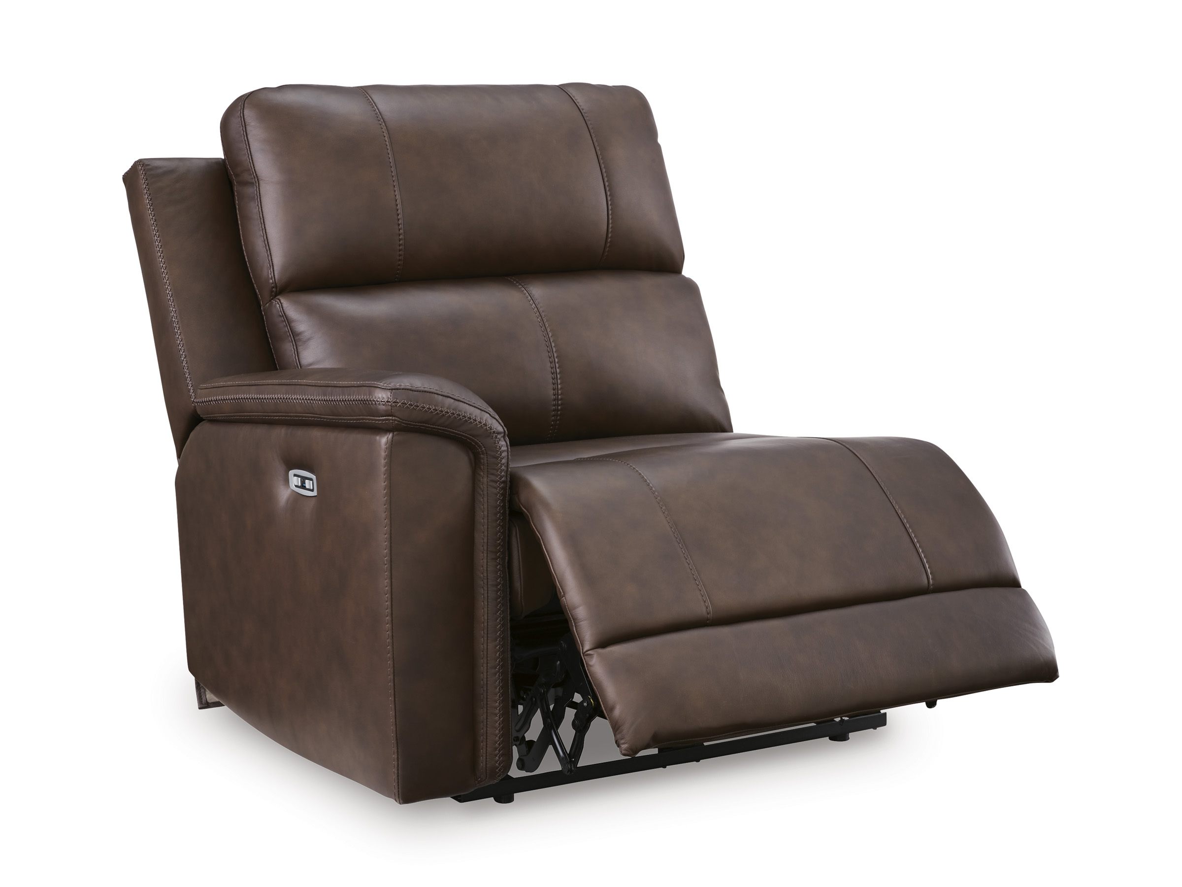 Bleckley 5-Piece Leather/PVC Power Reclining L-Shaped Sectiona Sofa