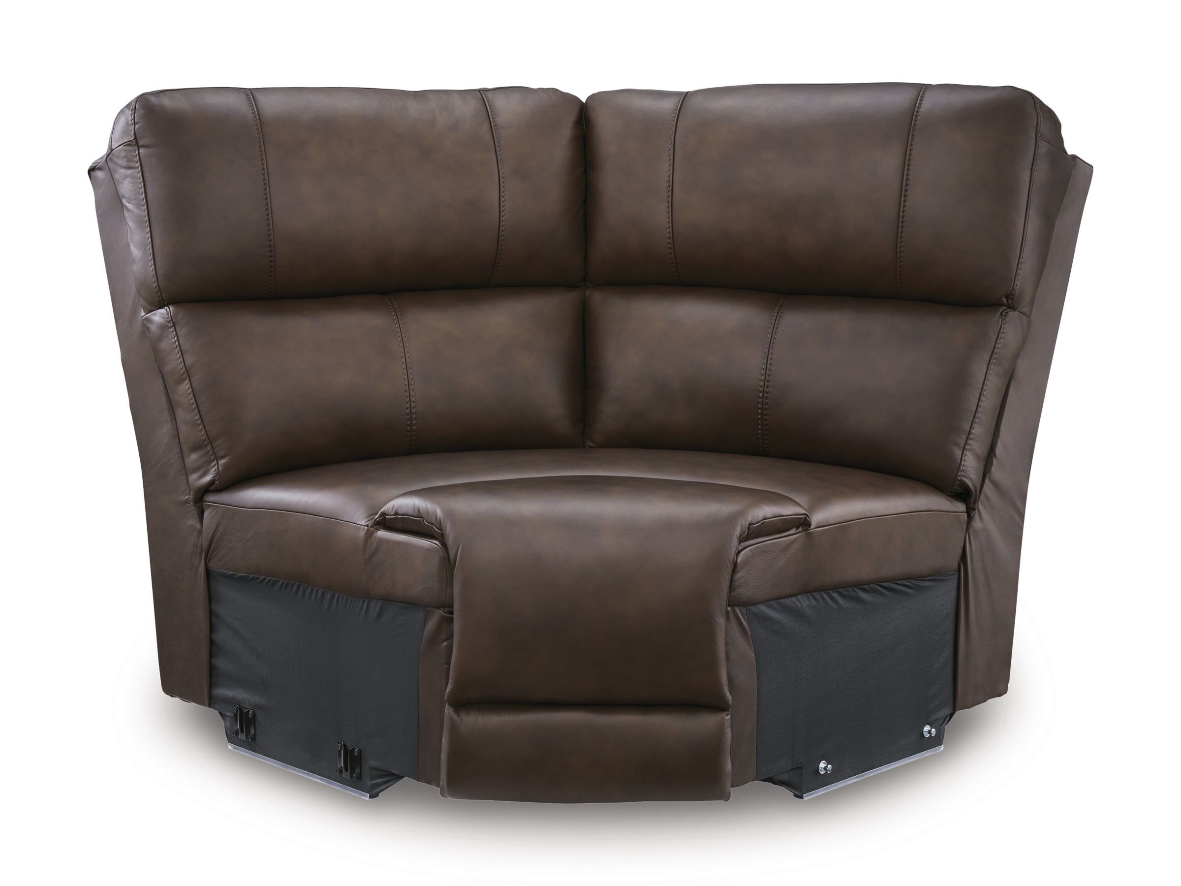 Bleckley 5-Piece Leather/PVC Power Reclining L-Shaped Sectional Sofa