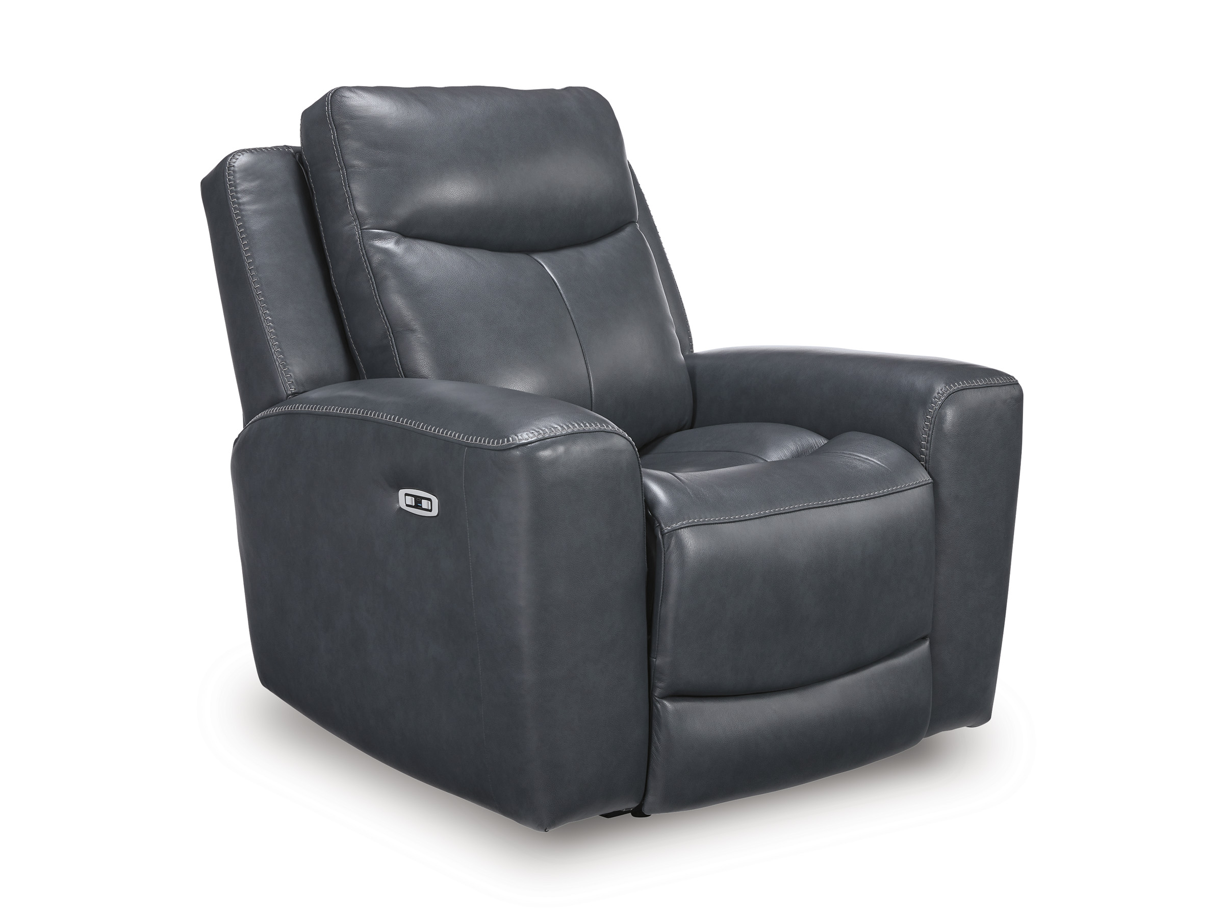 Next Move Leather Power Reclining Living Room Set with Adjustable Headrest