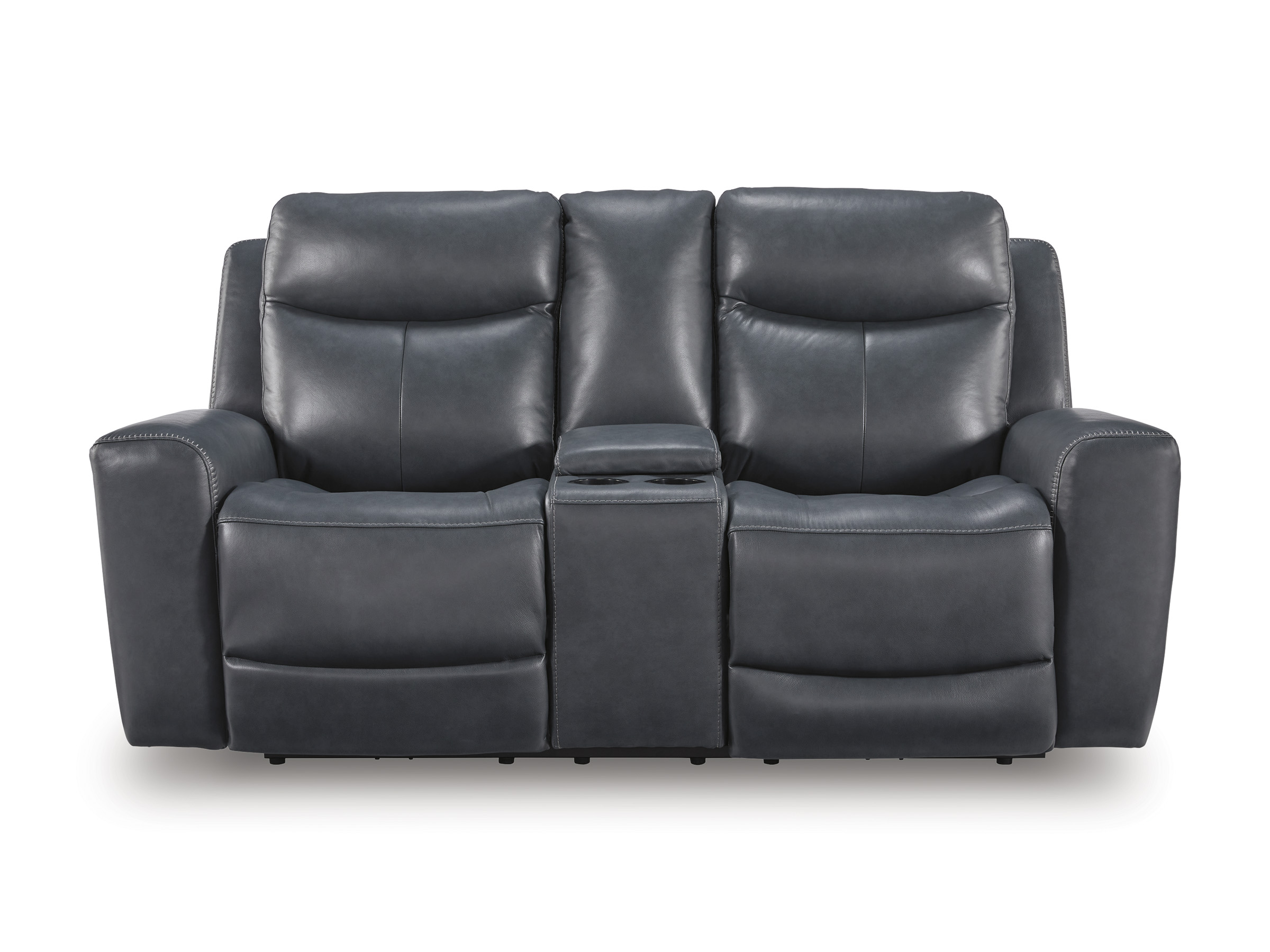 Next Move Power Reclining Loveseat | Admiral Leather & Adjustable Headrest