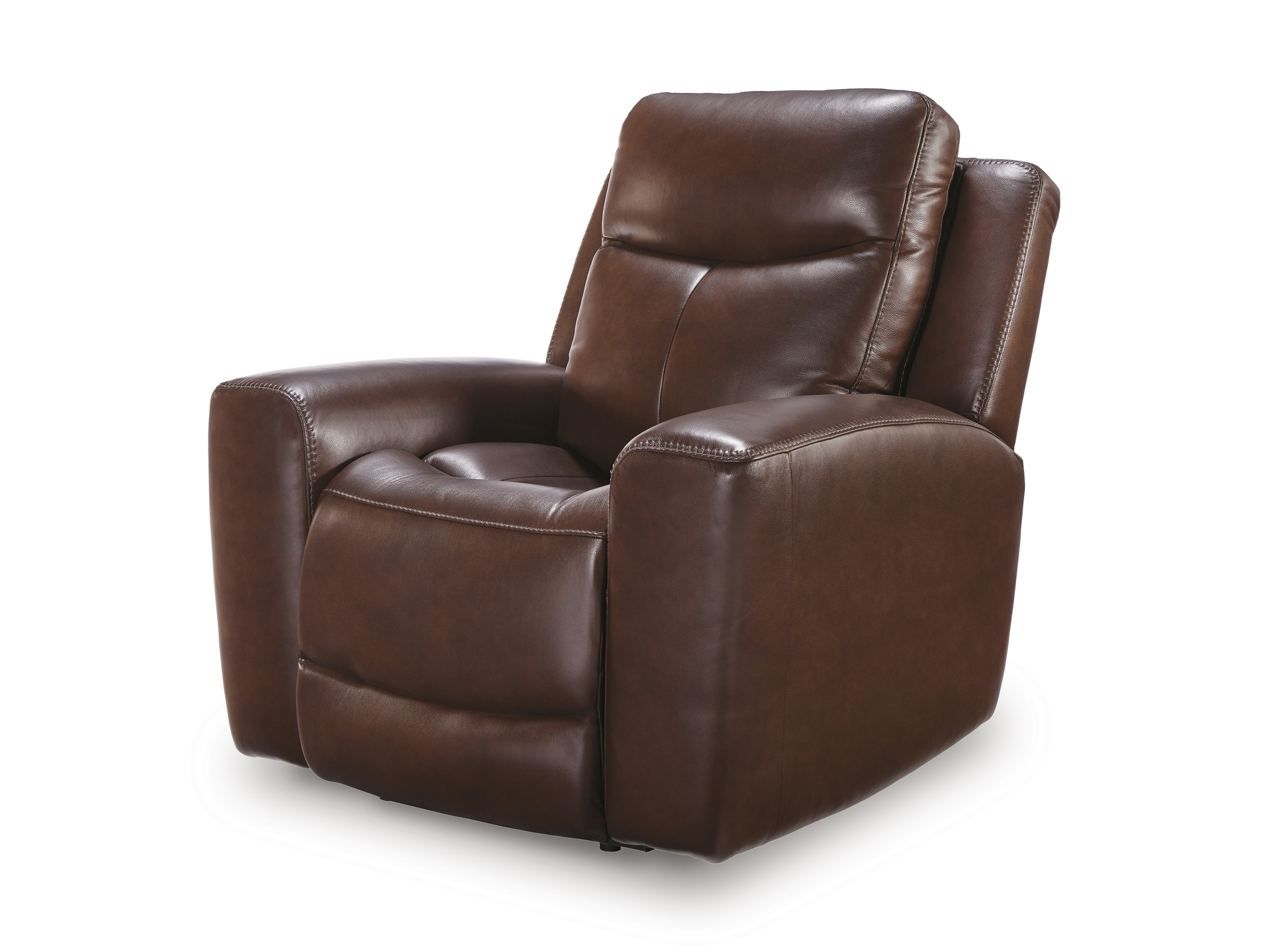 Next Move Leather Power Reclining Living Room Set with Adjustable Headrest