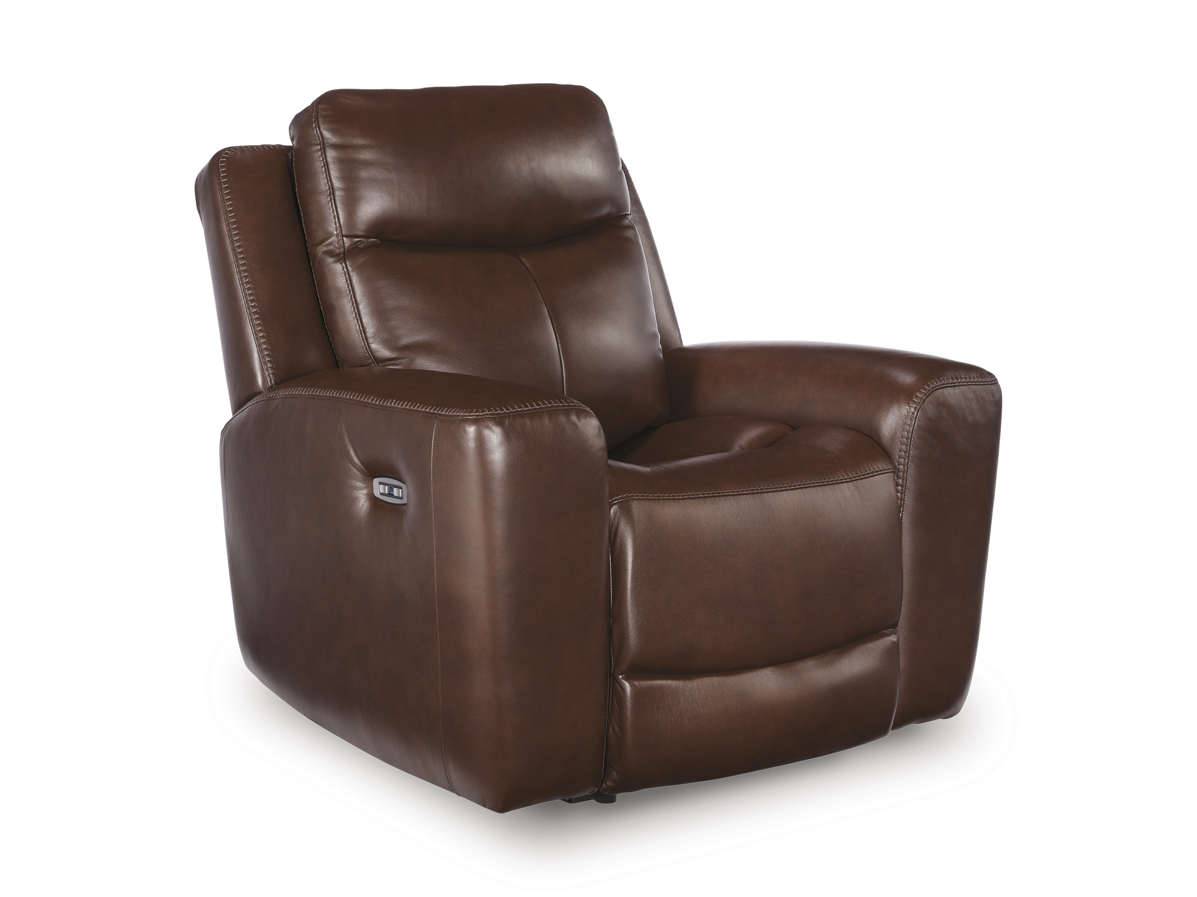Next Move Leather Power Reclining Living Room Set with Adjustable Headrest
