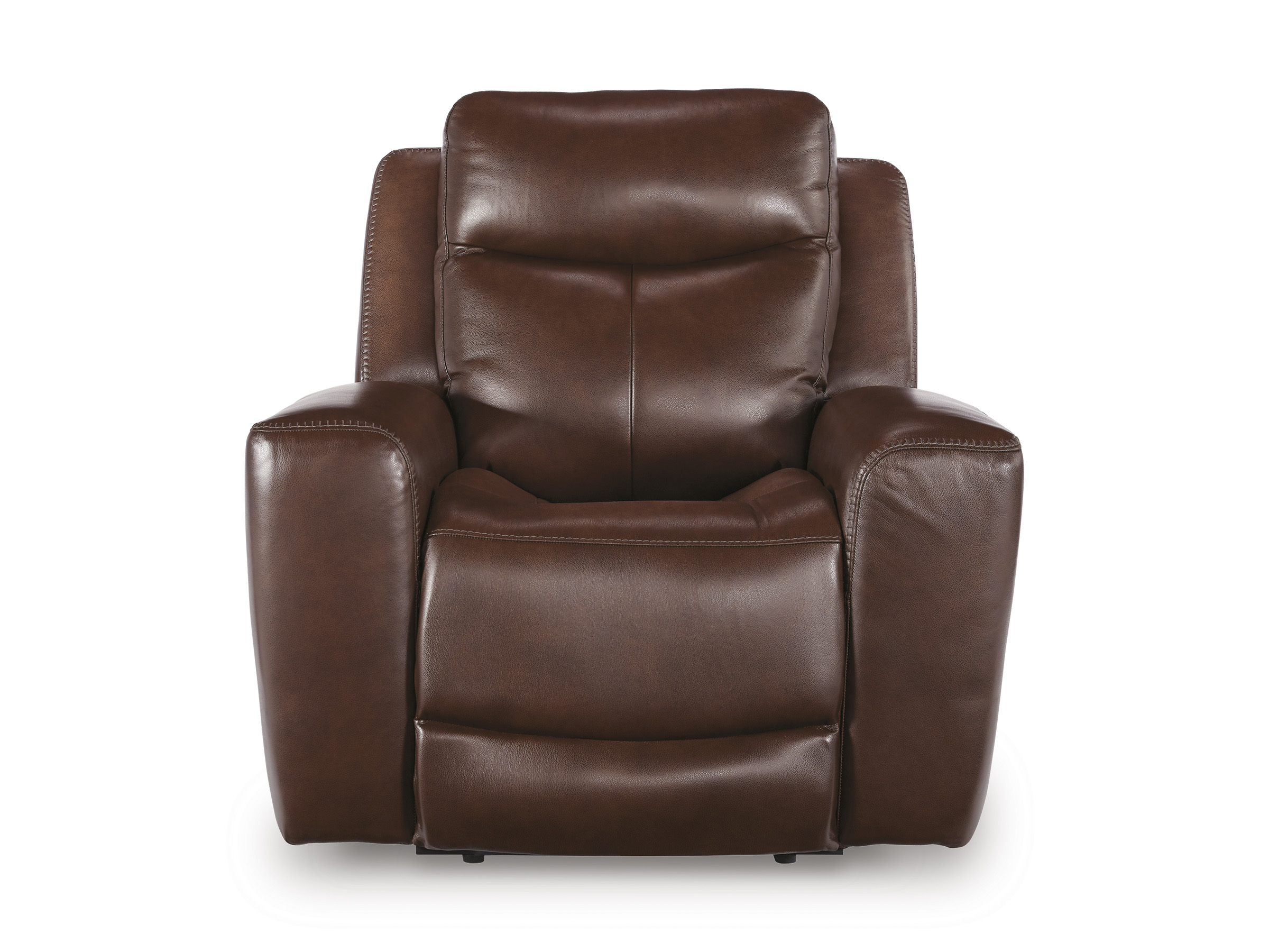 Next Move Leather Power Reclining Living Room Set with Adjustable Headrest