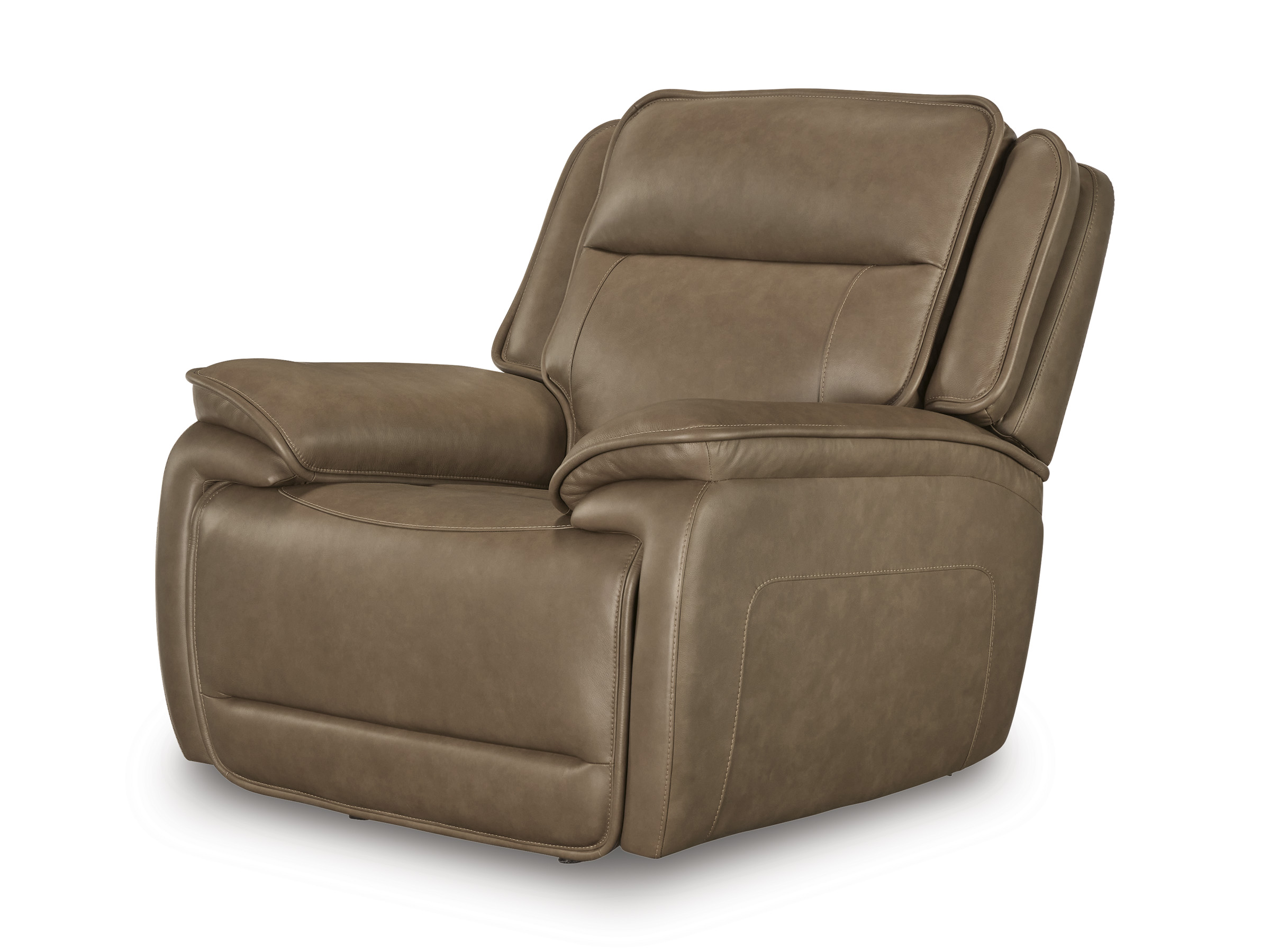 Glencroft Leather Power Recliner w/Adjustable Headrest