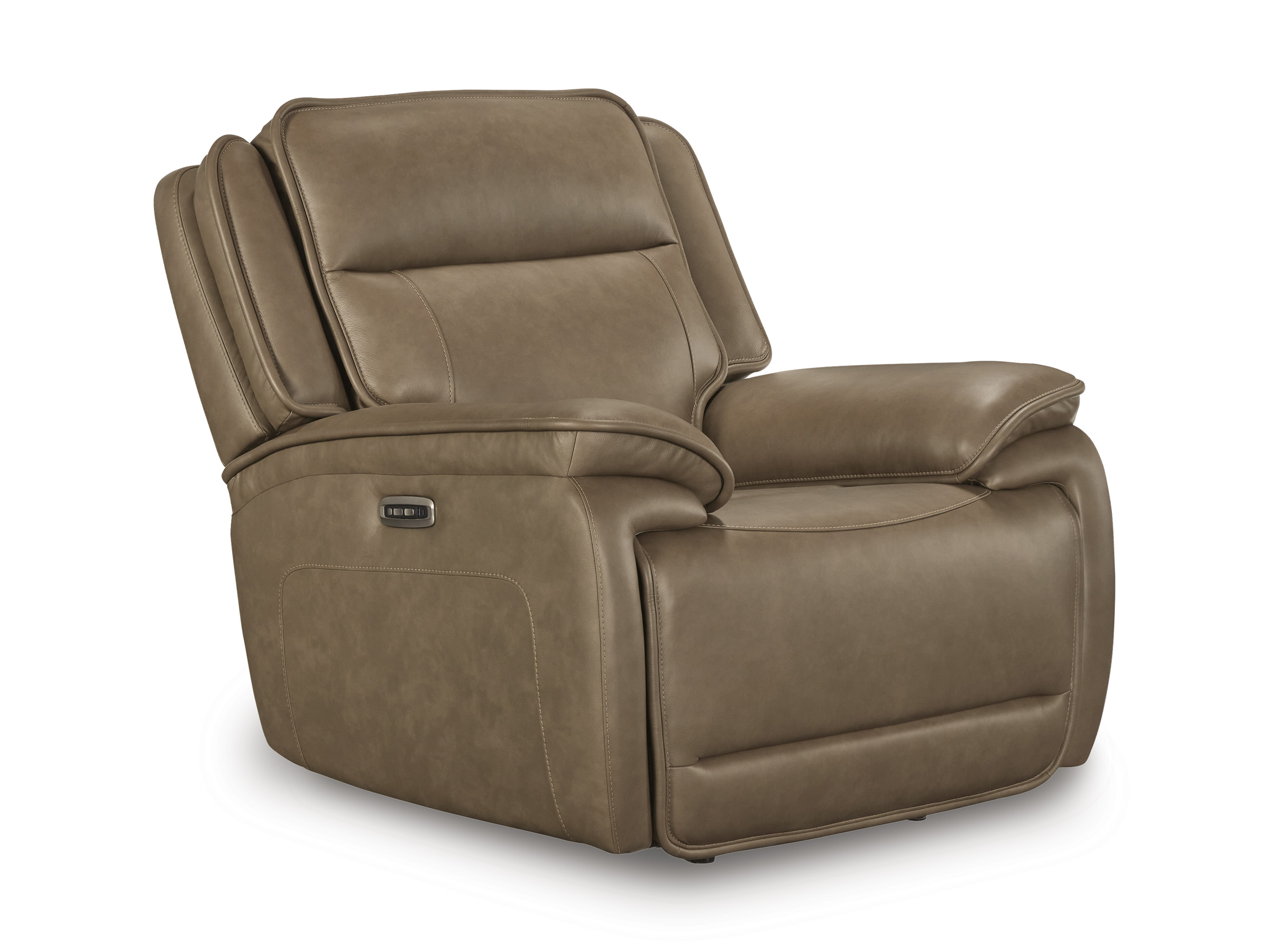 Glencroft Leather Power Recliner w/Adjustable Headrest