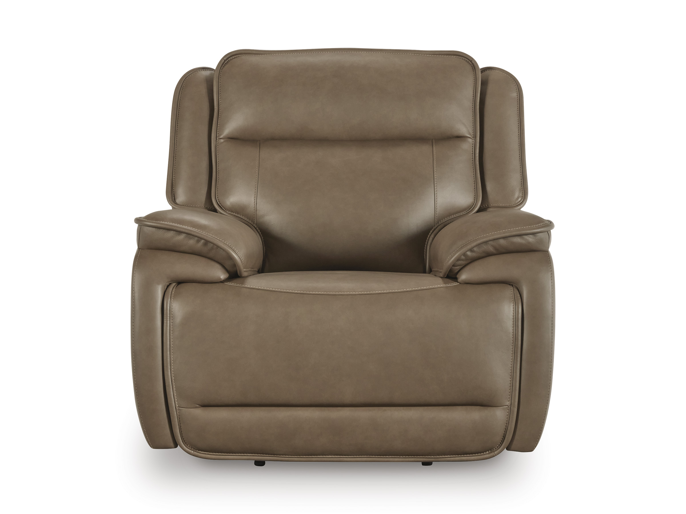 Glencroft Leather Power Recliner w/Adjustable Headrest