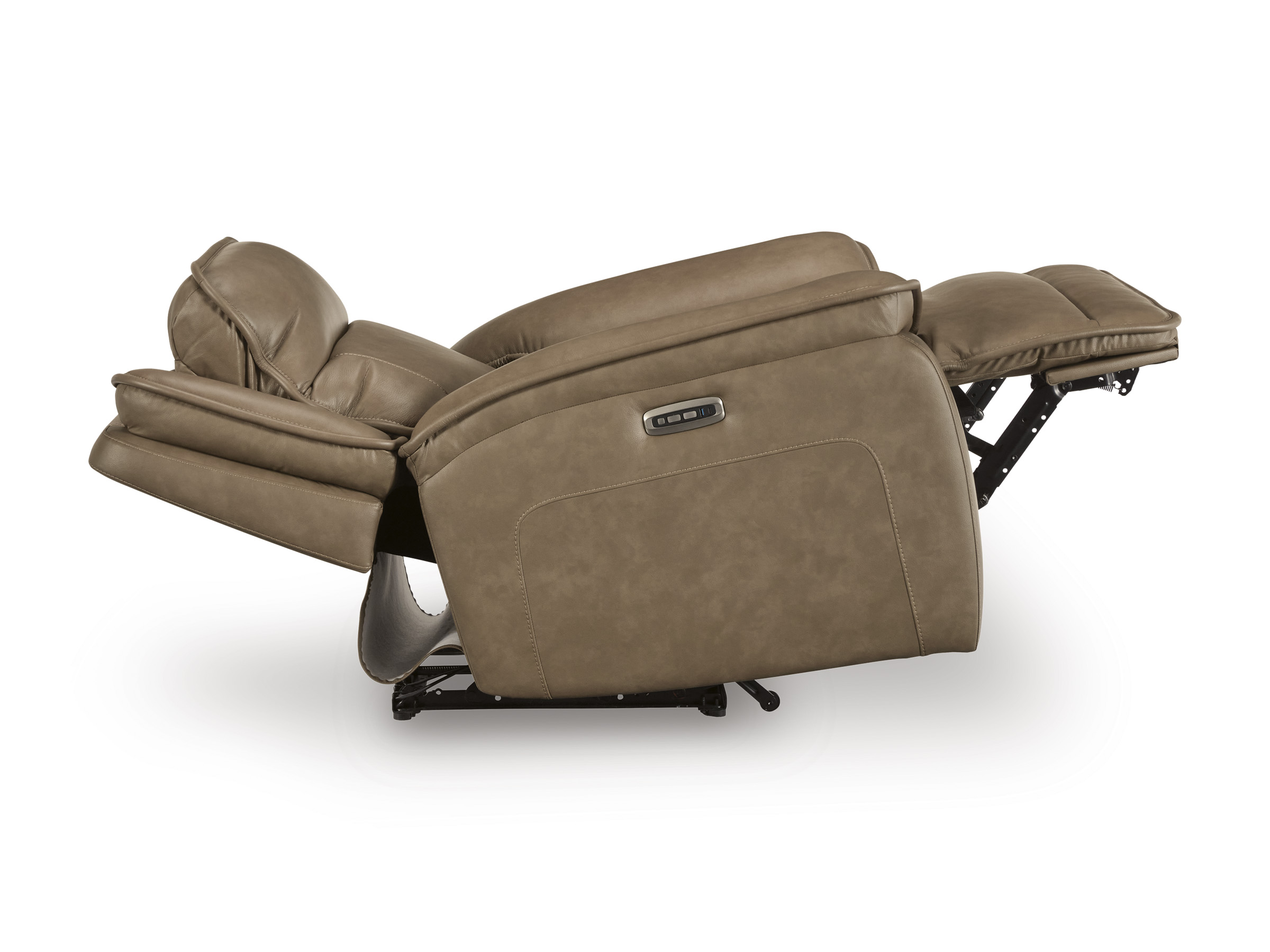 Glencroft Leather Power Recliner w/Adjustable Headrest