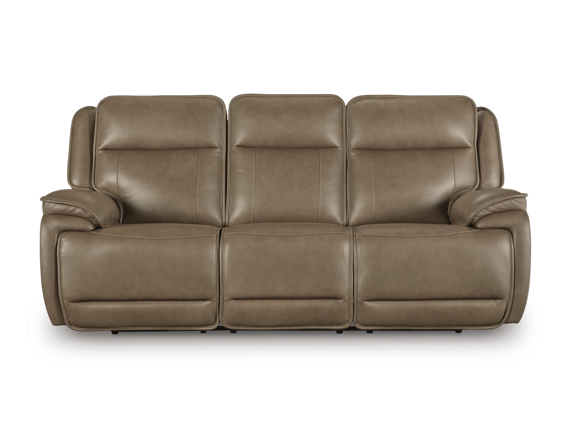 Glencroft Leather Power Reclining Sofa w/Adjustable Headrests