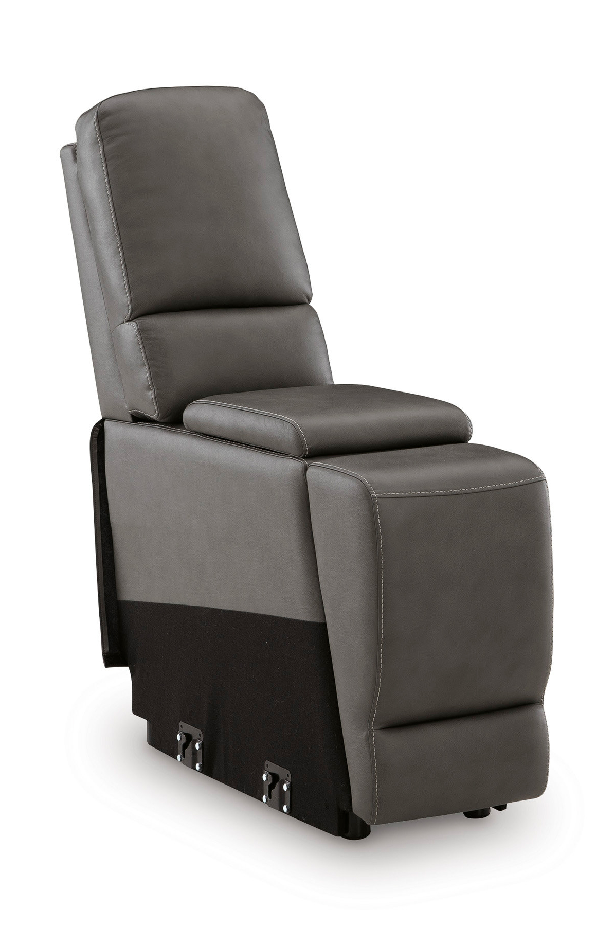 5Z-Pittson Leather 3-Piece Modular Power Reclining Loveseat with Console
