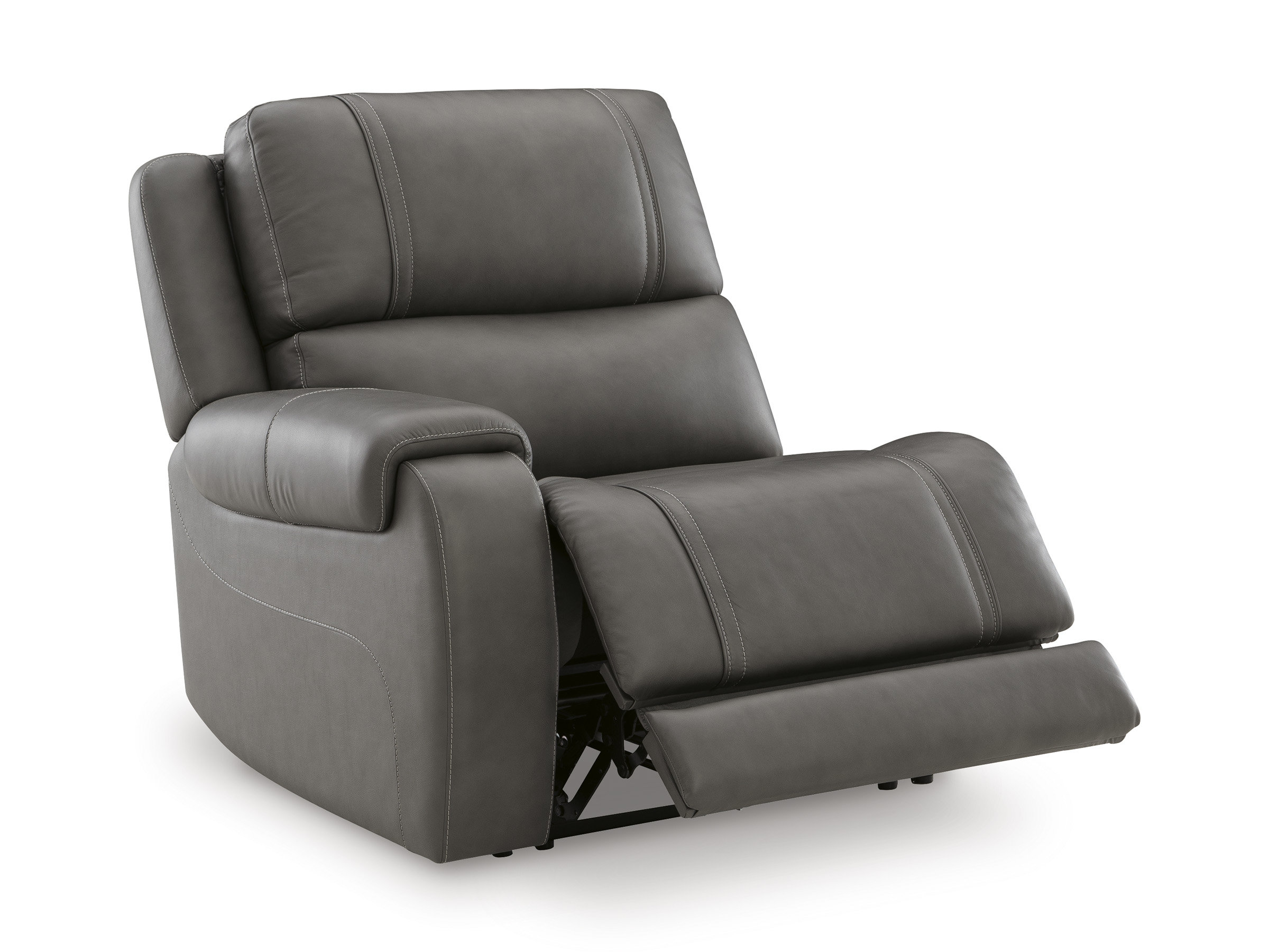 5Z-Pittson Leather 2-Piece Modular Power Reclining Loveseat