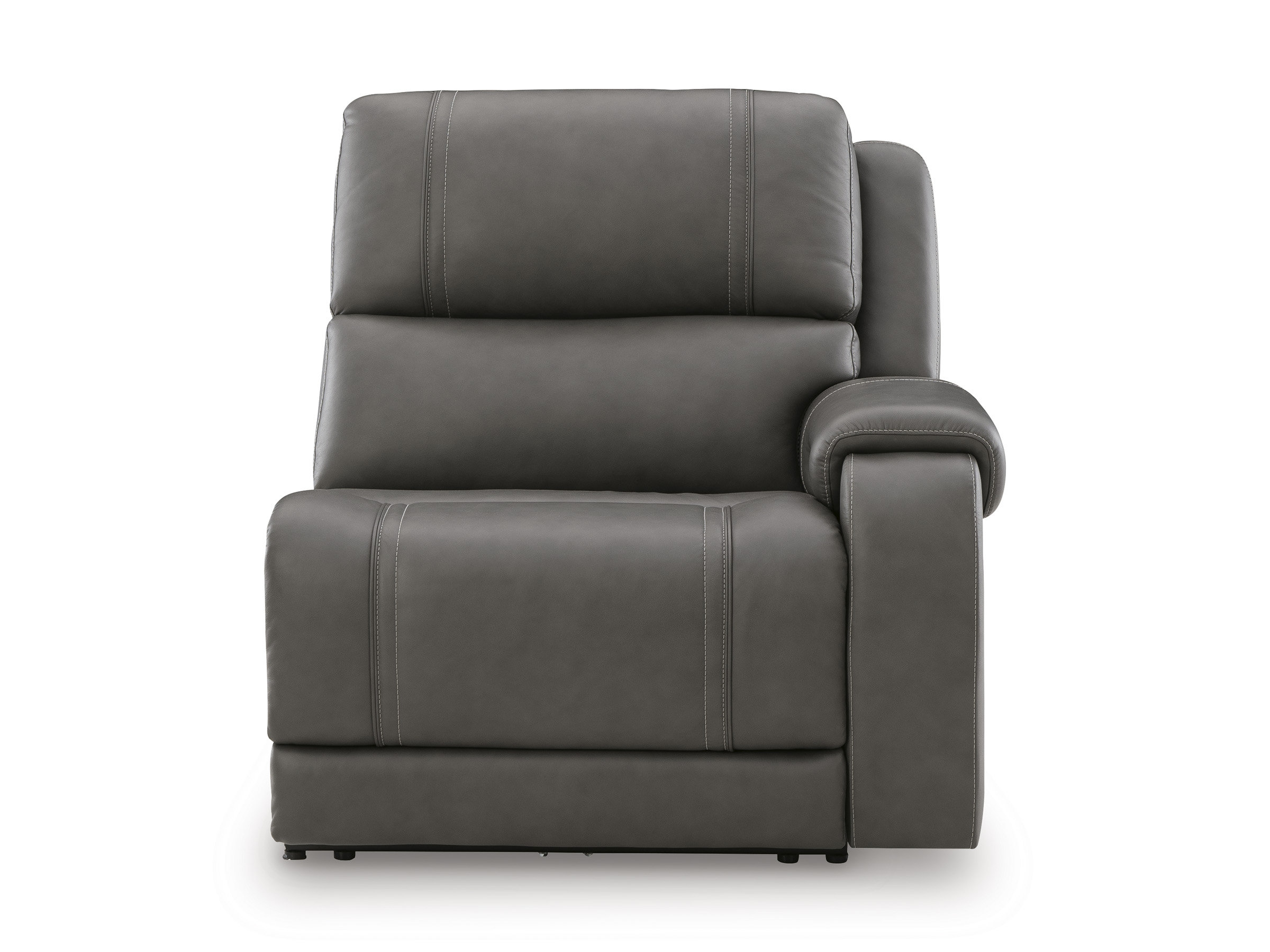 5Z-Pittson L-Shaped Leather 5-Piece Power Reclining Sectional