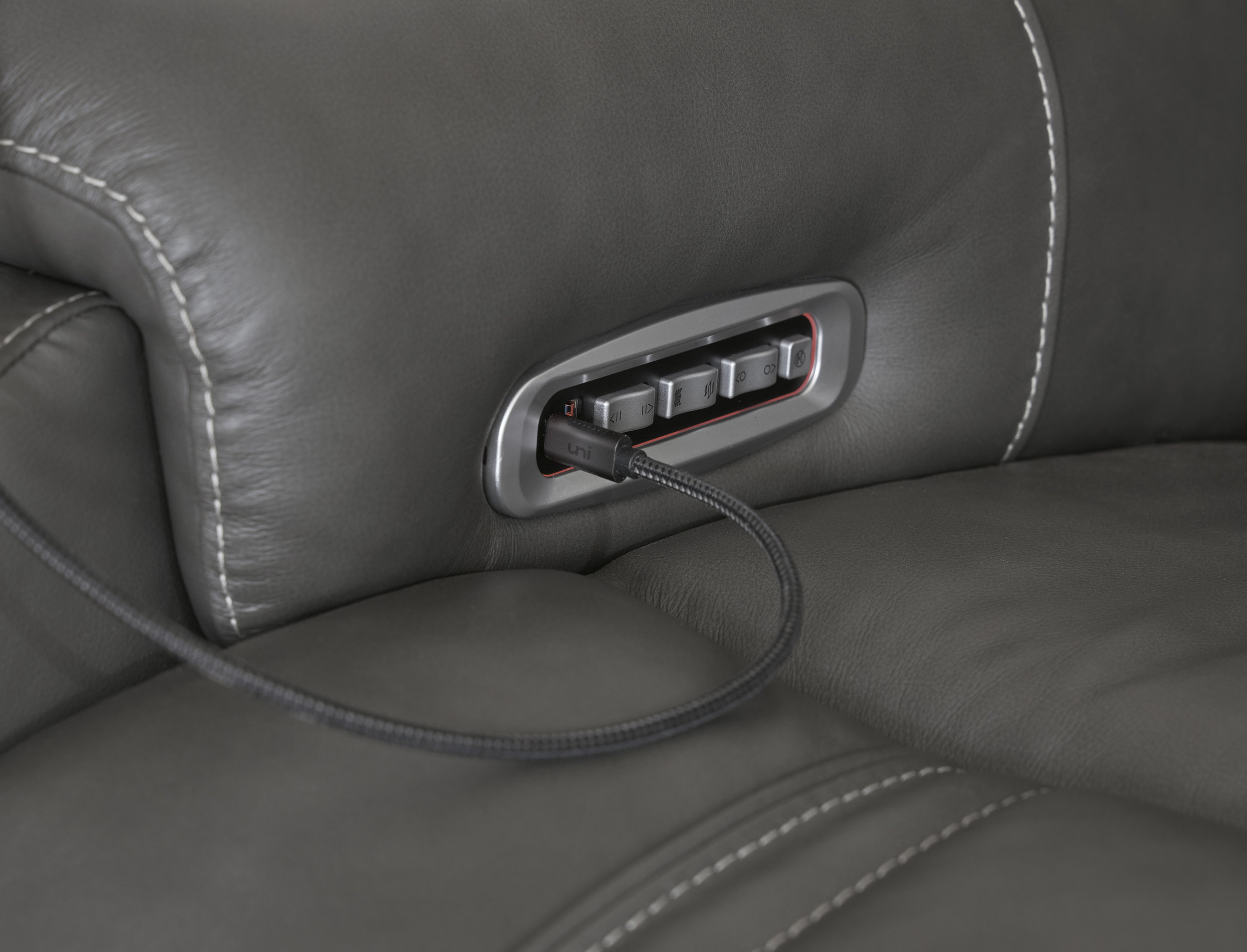 5Z-Pittson Leather 3-Piece Modular Power Reclining Sofa