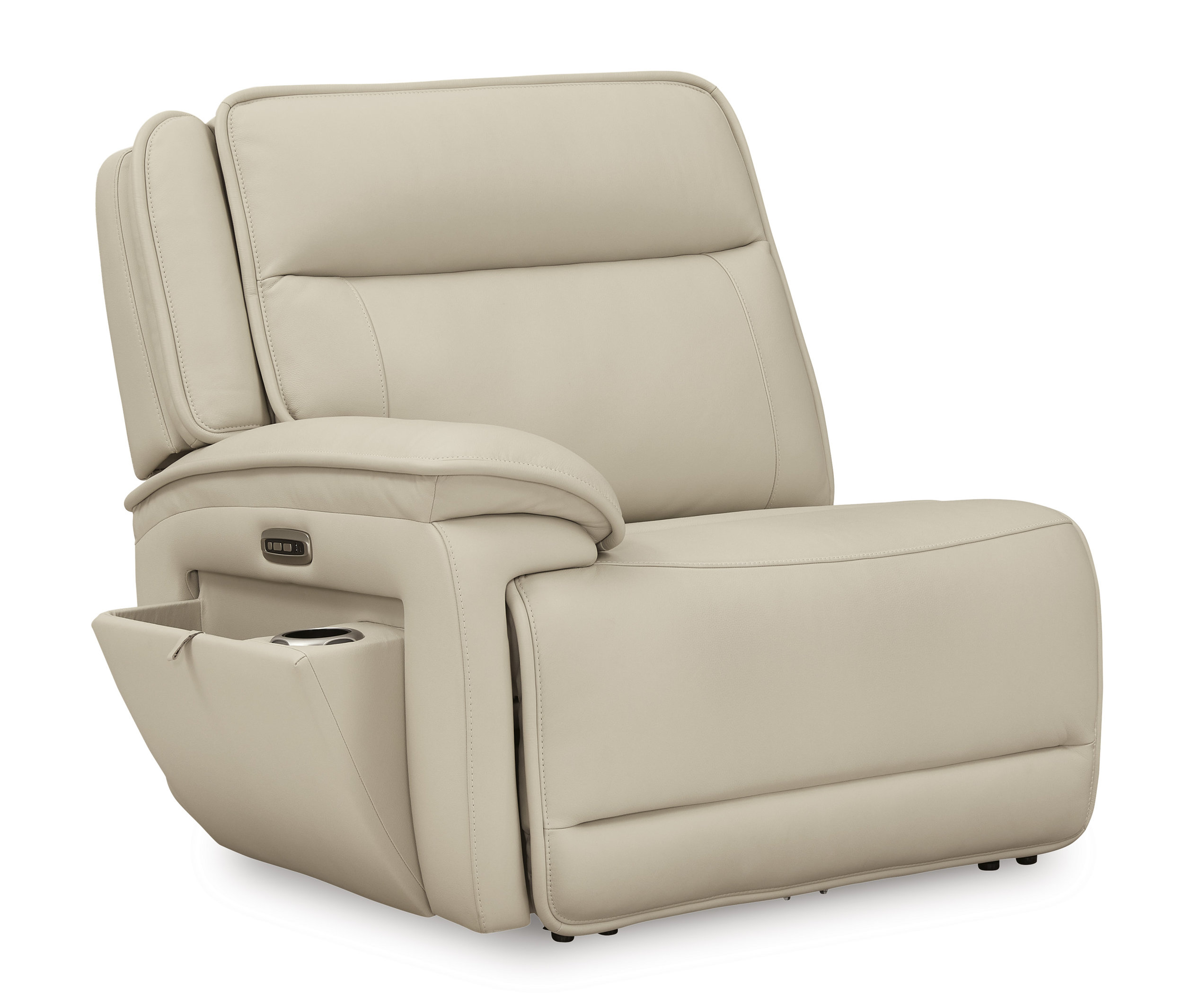 Double Deal 4-Piece L-Shaped Leather Power Reclining Sectional