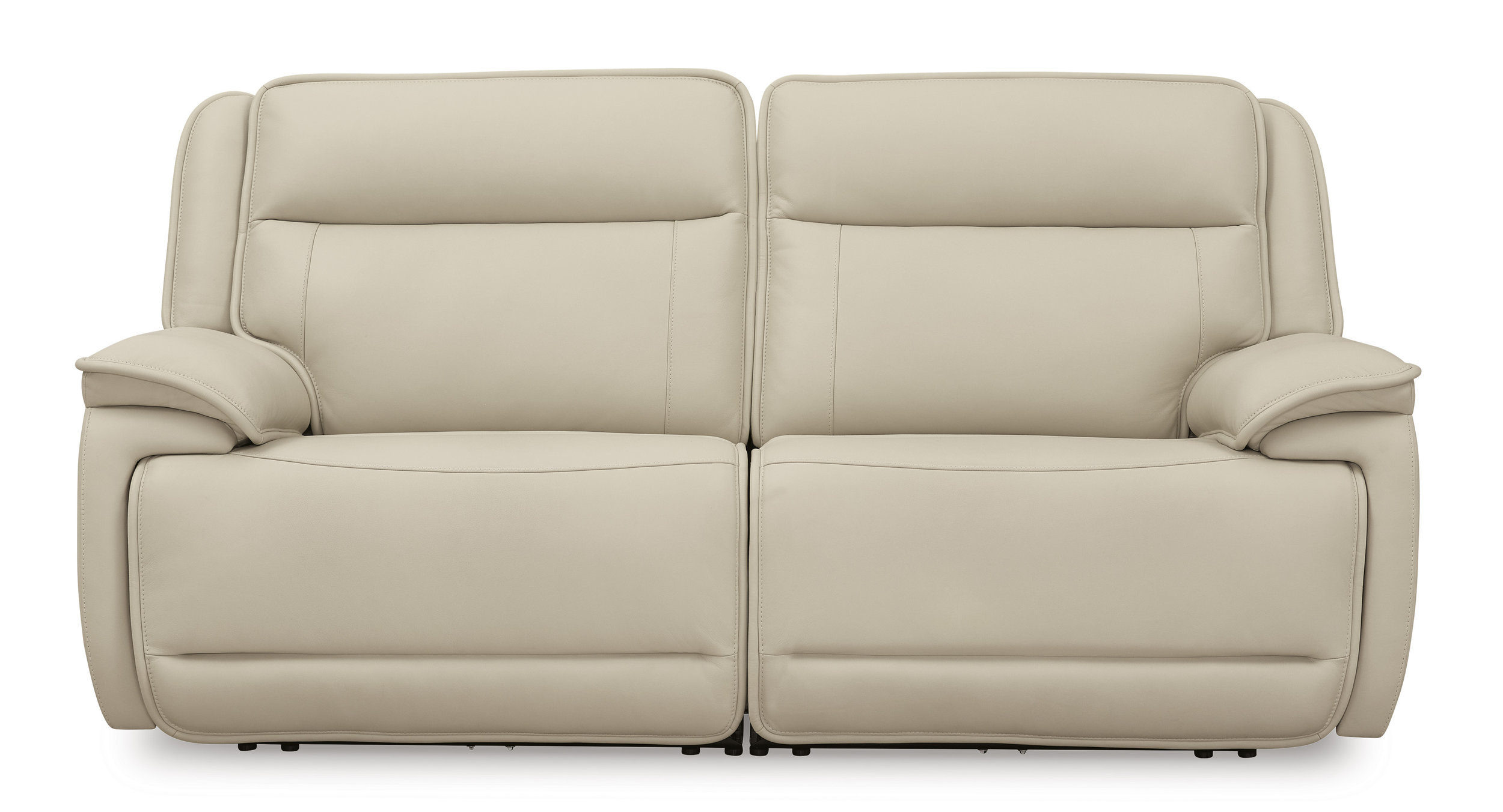 Double Deal Leather Modular Power Reclining Living Room Set