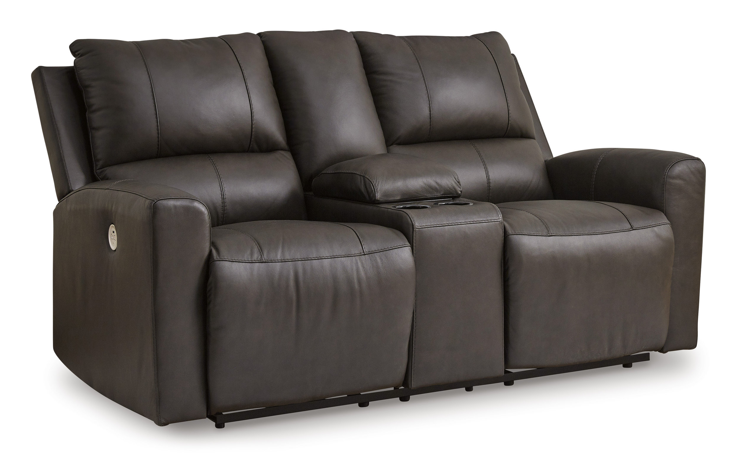 Boxmere Leather/PVC Power Reclining Living Room Set