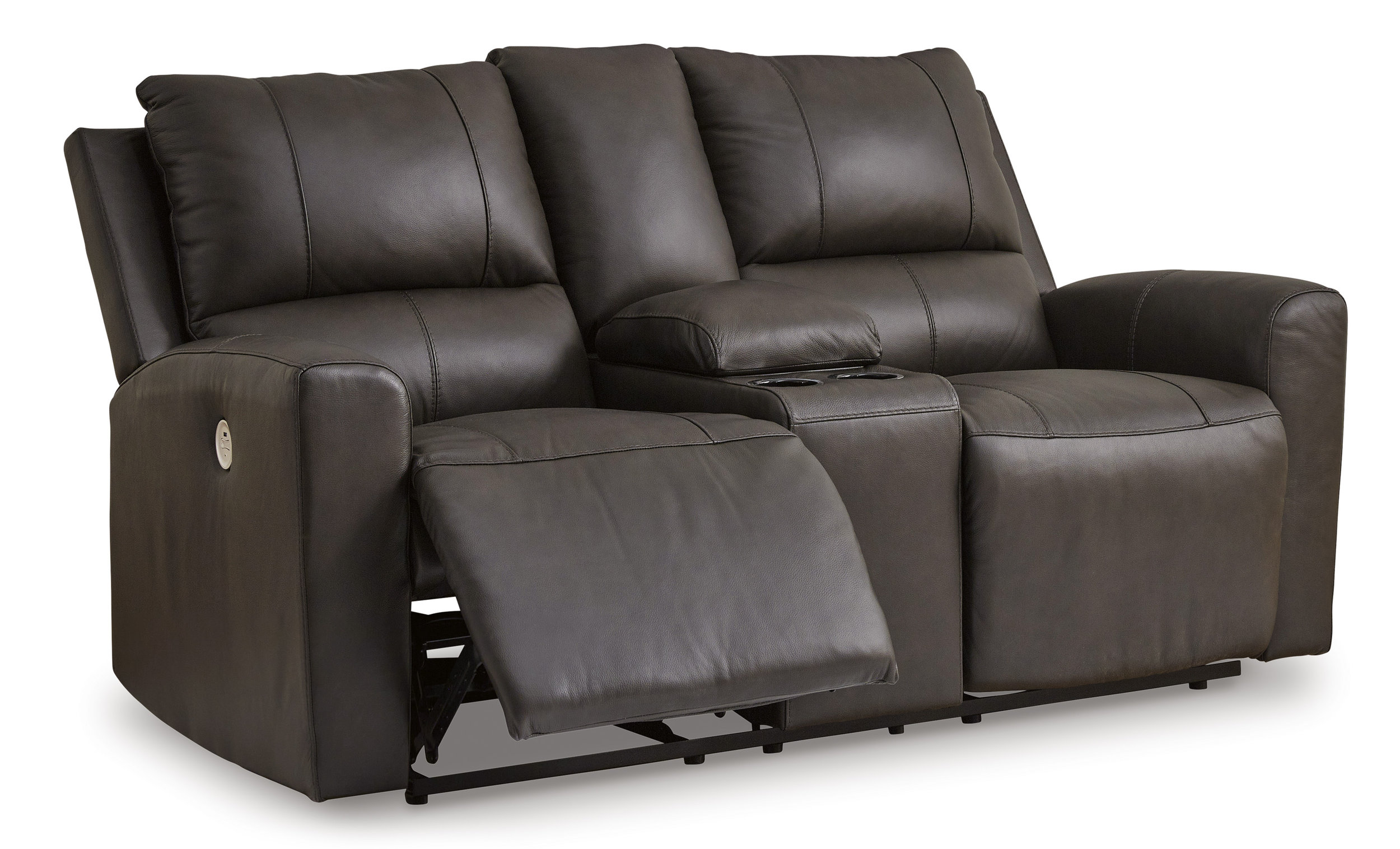 Boxmere Leather/PVC Power Reclining Living Room Set